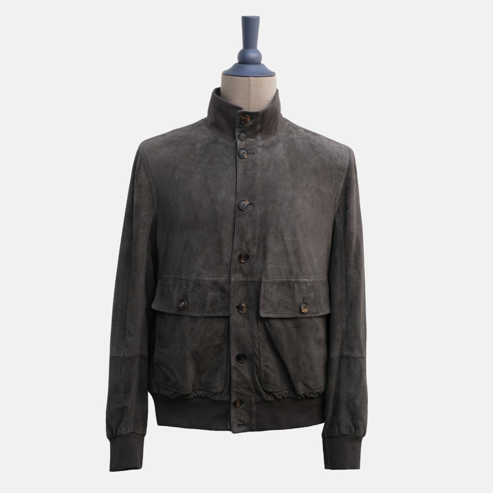 Khaki Suede Blouson (S)