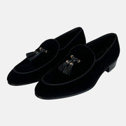 Black Tassel Loafer made of Velvet (EU 41)