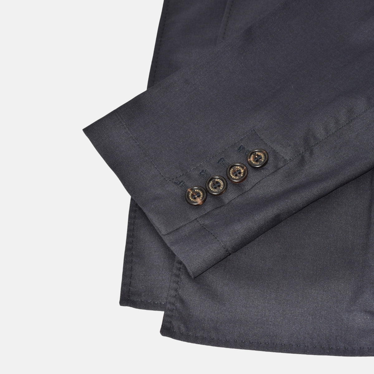 Dark Navy Peacoat made of Wool/Silk (M)