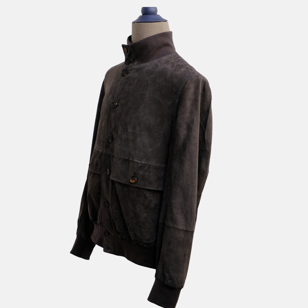 Khaki Suede Blouson (S)