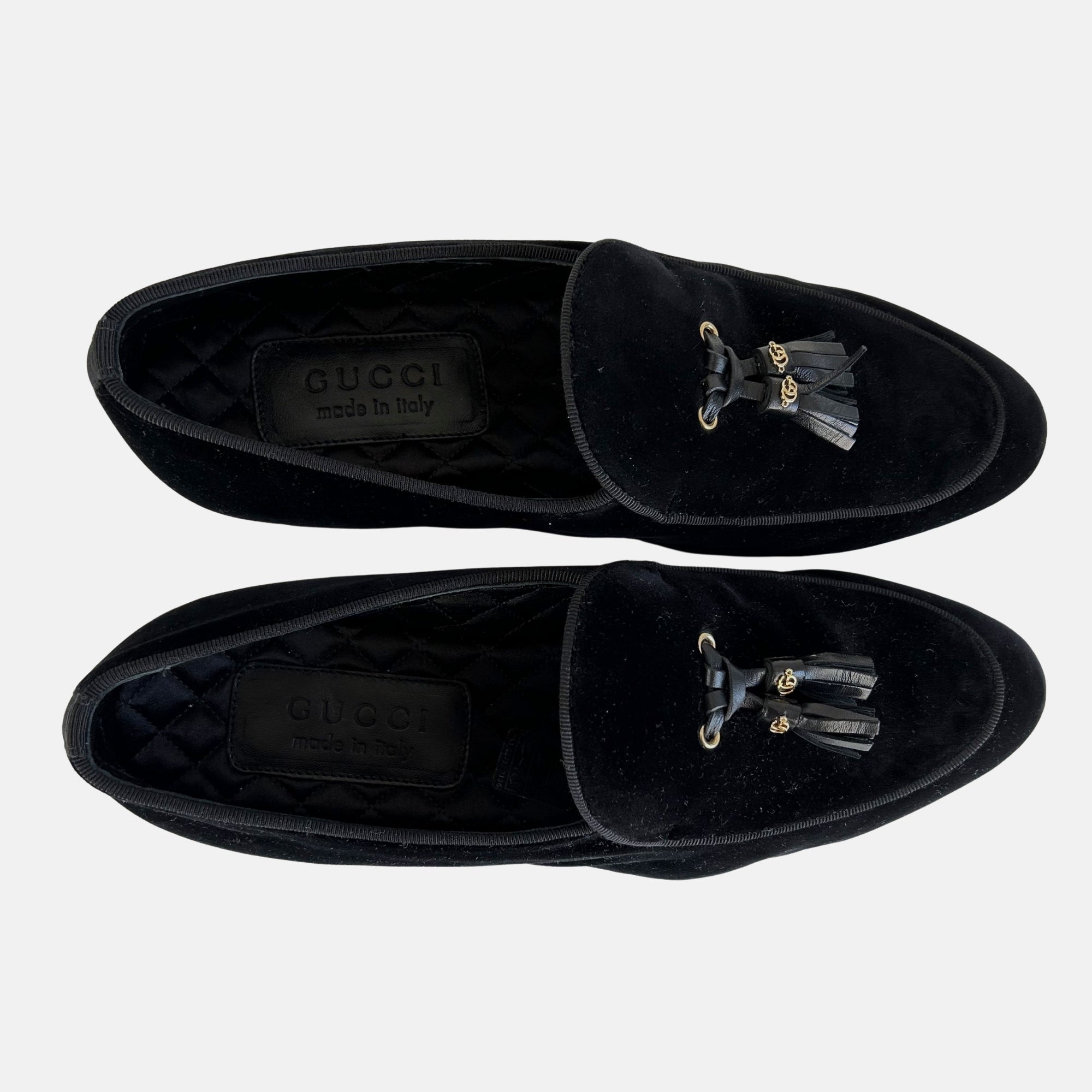Black Tassel Loafer made of Velvet (EU 41)