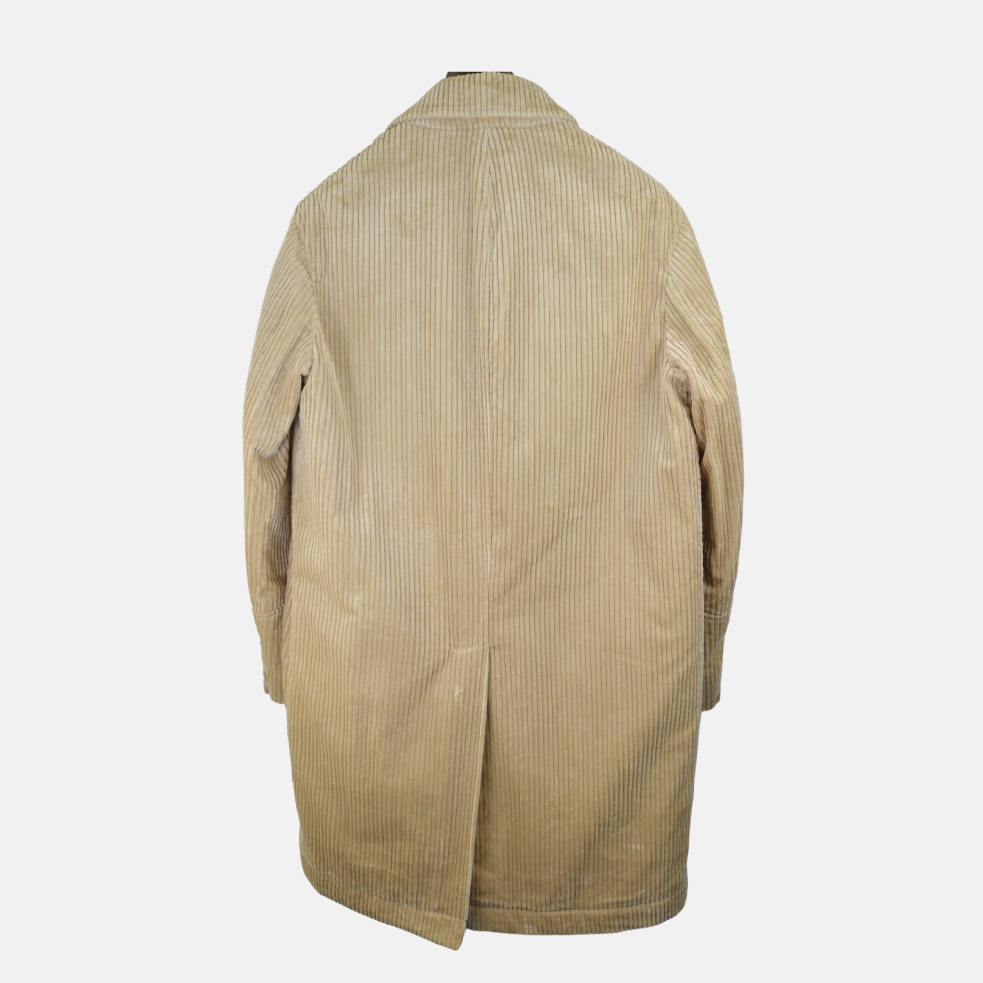 Beige Corduroy Coat made of Cotton (EU 50)