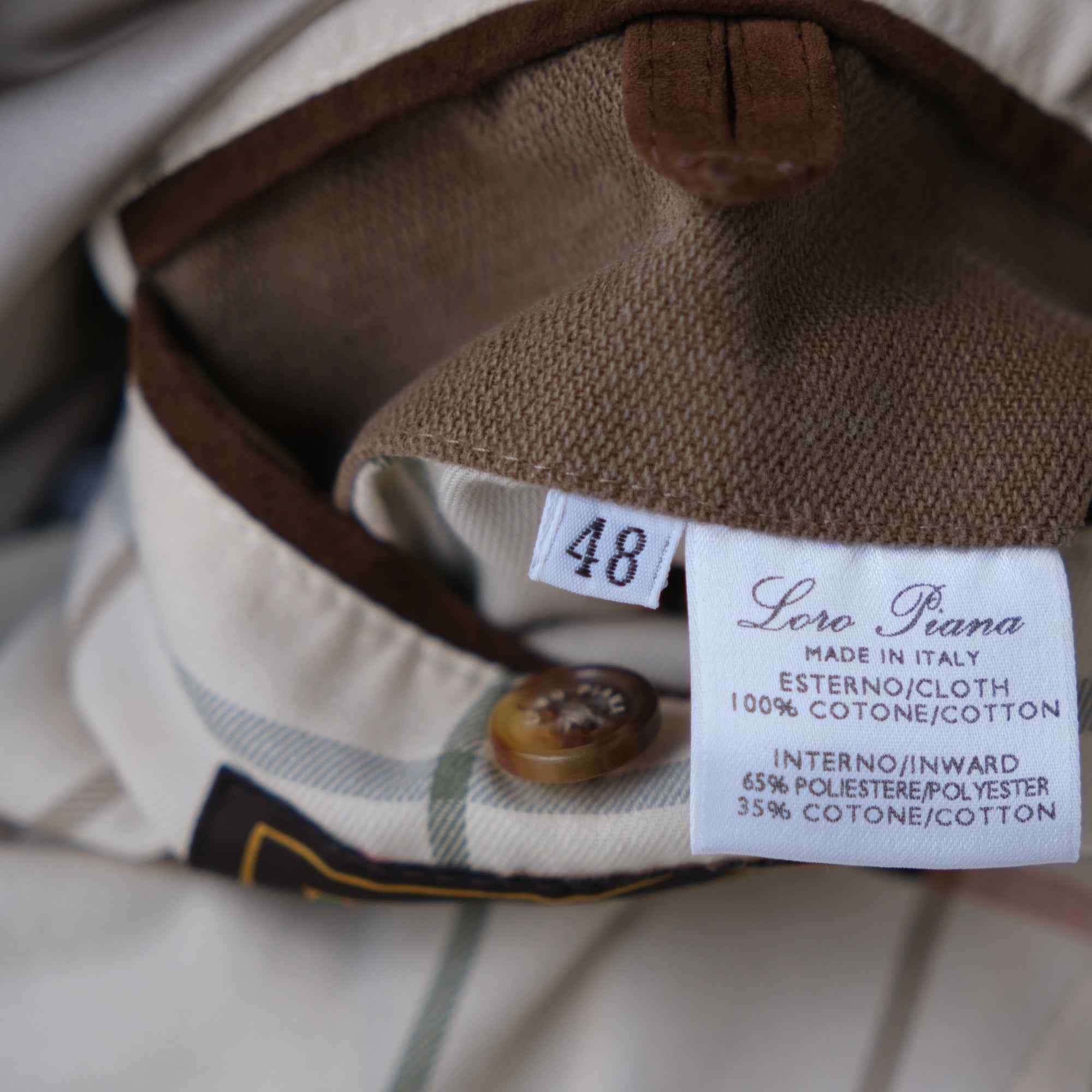 Brown Coat made of Cotton (EU 48)