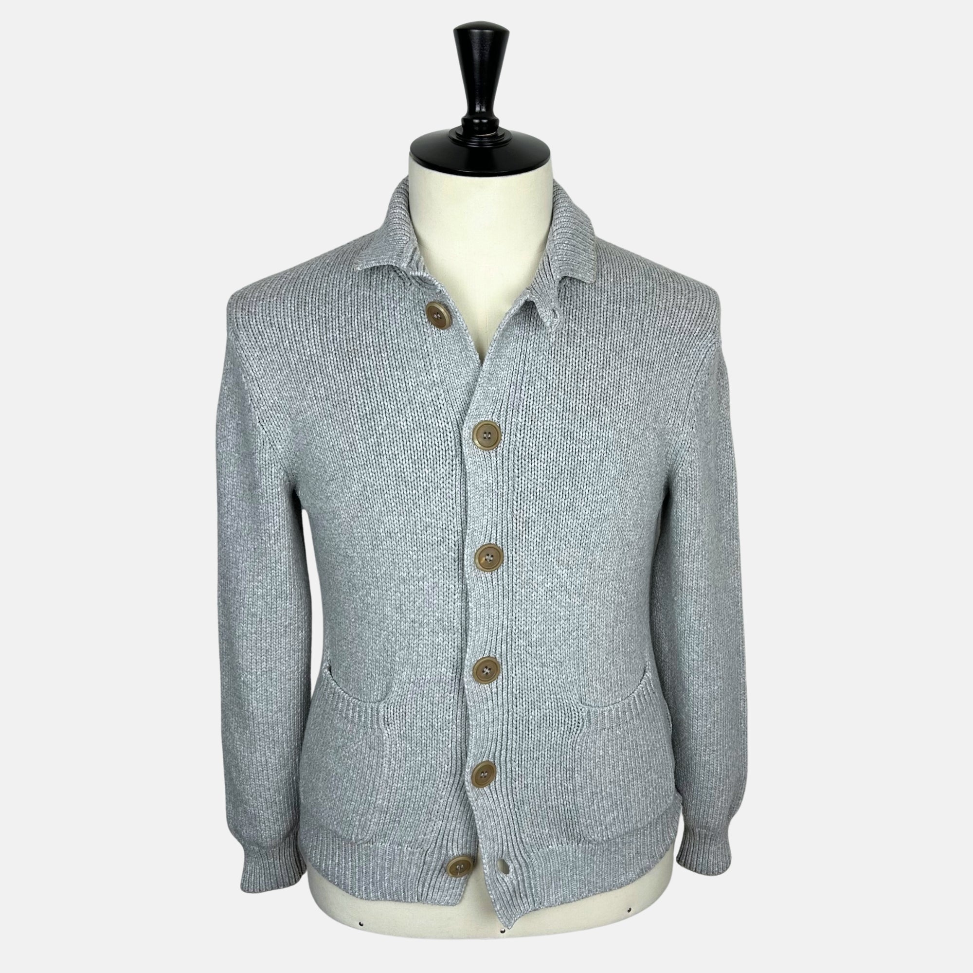 Grey Cardigan made of Cotton (EU 48)