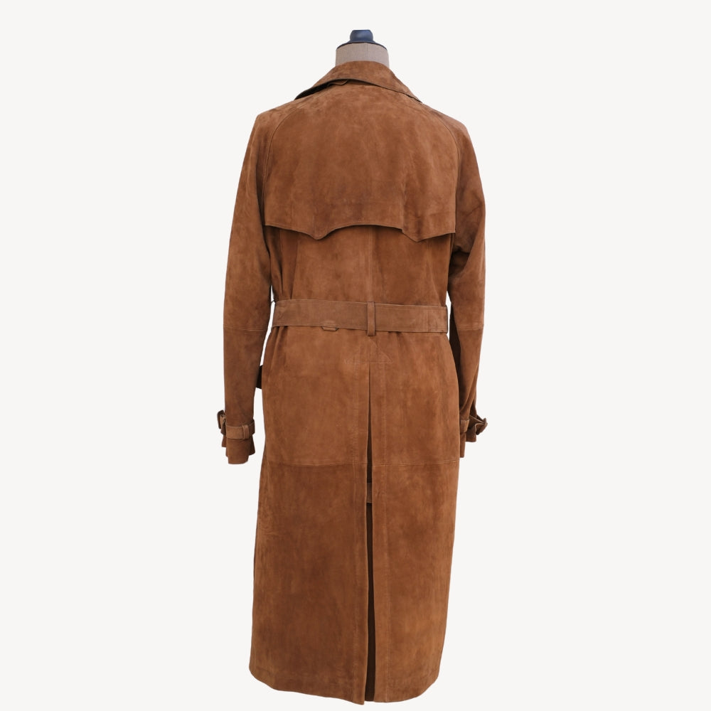 Brown Suede Trenchcoat (EU 52)