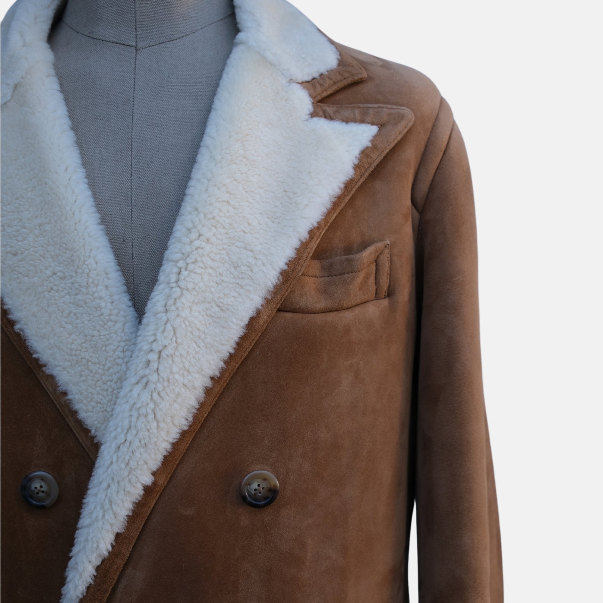 Brown Shearling Coat (XL)