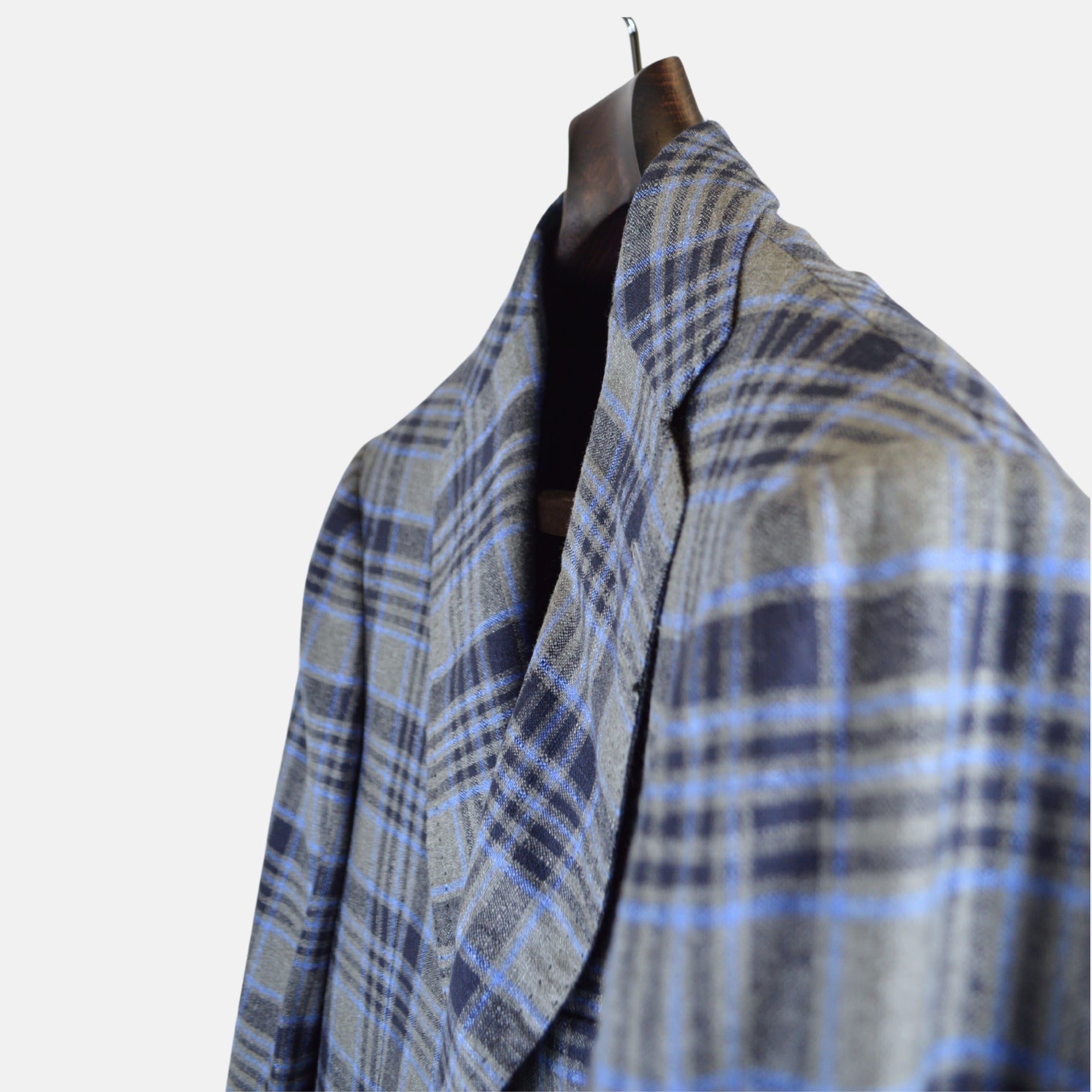 Grey/Blue Blazer made of Silk/Cashmere (EU 52)