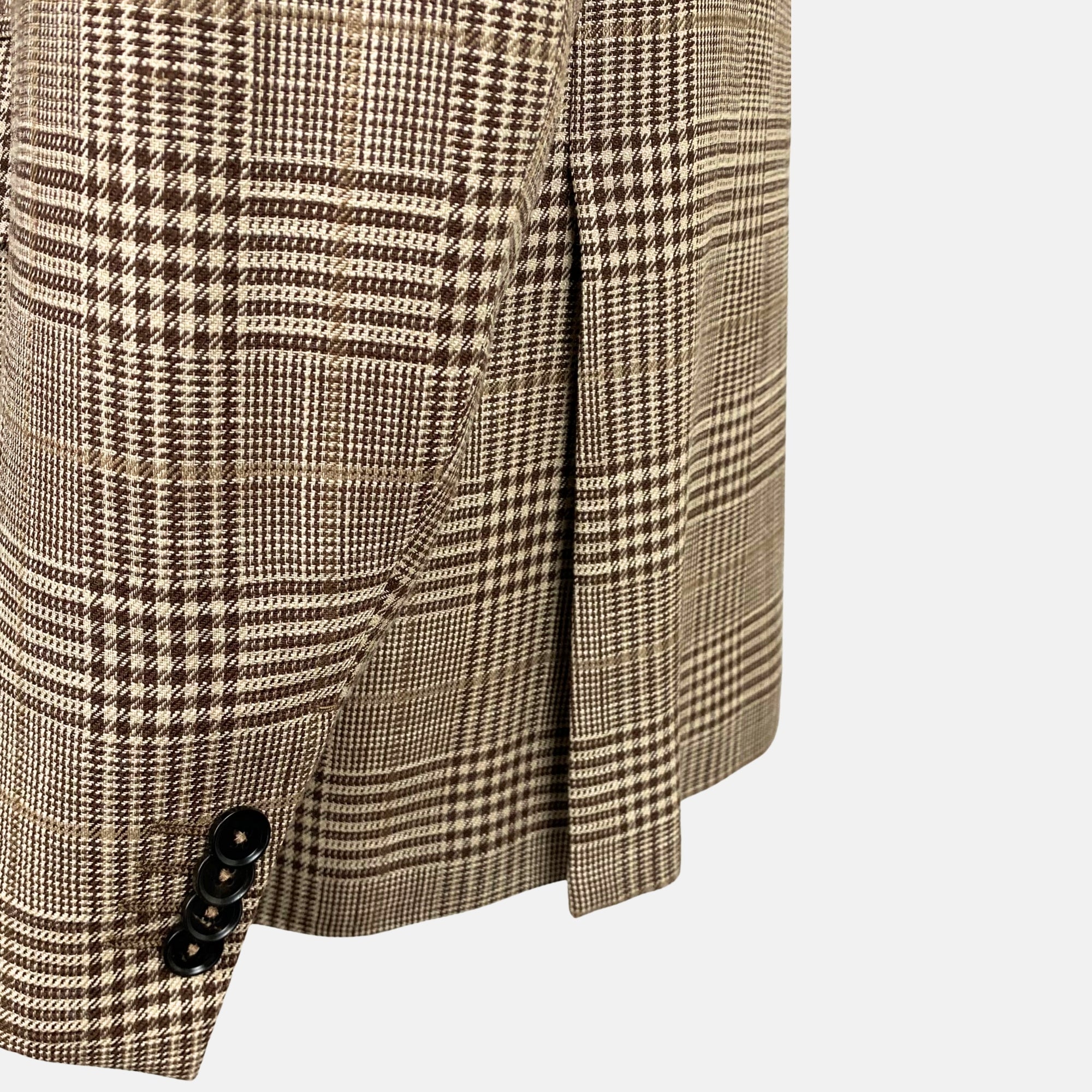 Brown Patterned Blazer made of Silk (EU 48)