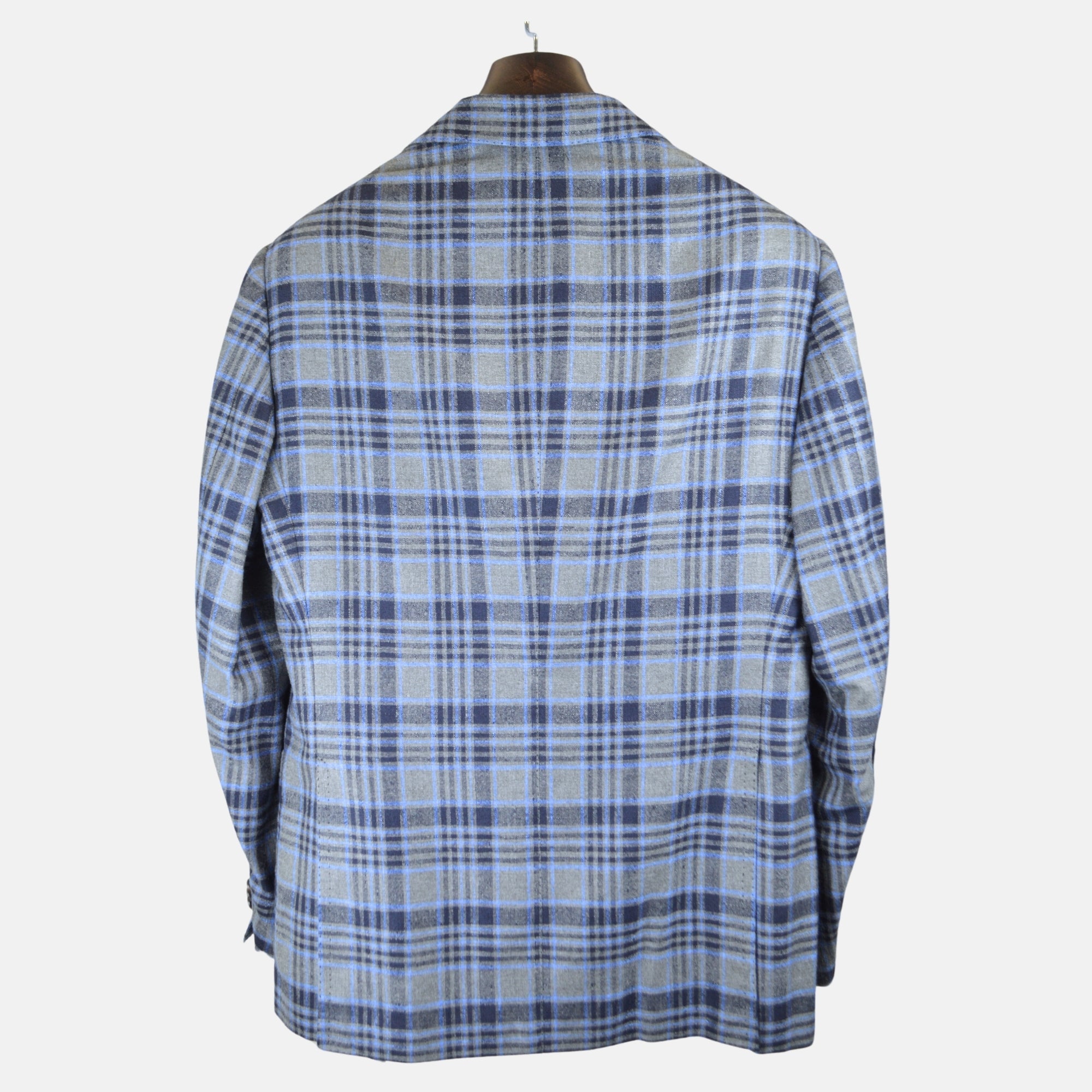 Grey/Blue Blazer made of Silk/Cashmere (EU 52)