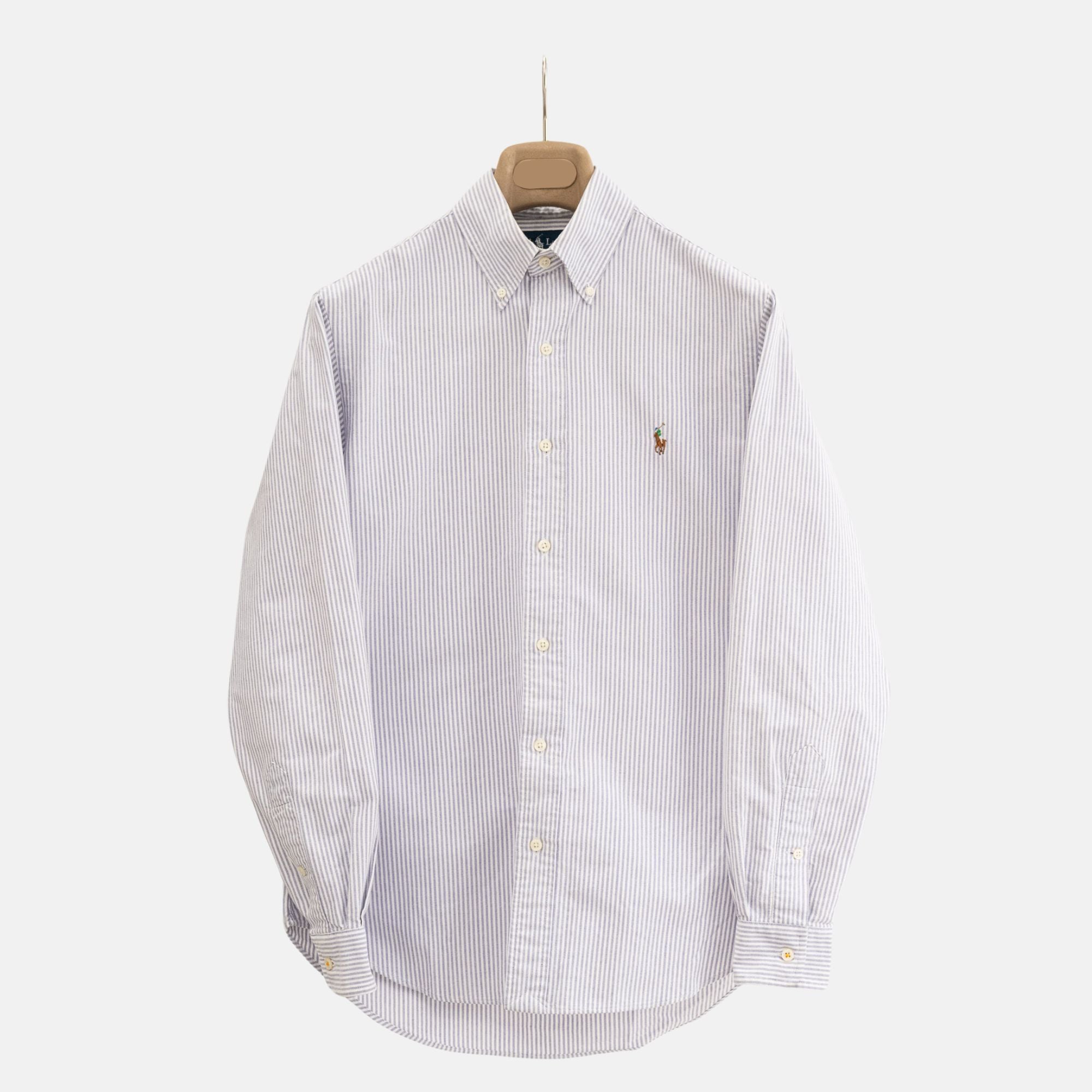 Blue/White Striped Cotton Shirt (S)