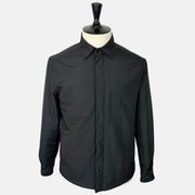 Black Shirt Jacket made of Wool/ Silk/Cashmere (EU 48)