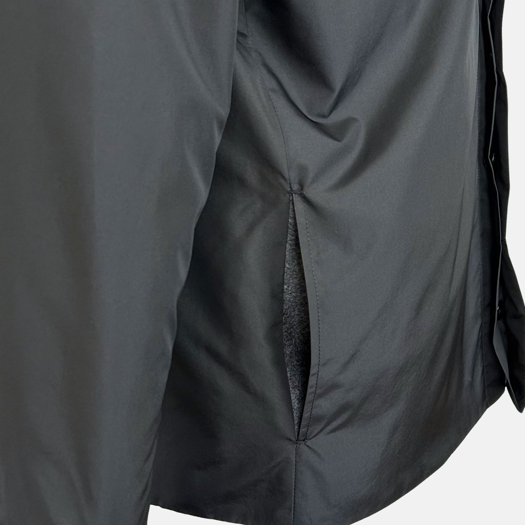 Black Shirt Jacket made of Wool/ Silk/Cashmere (EU 48)