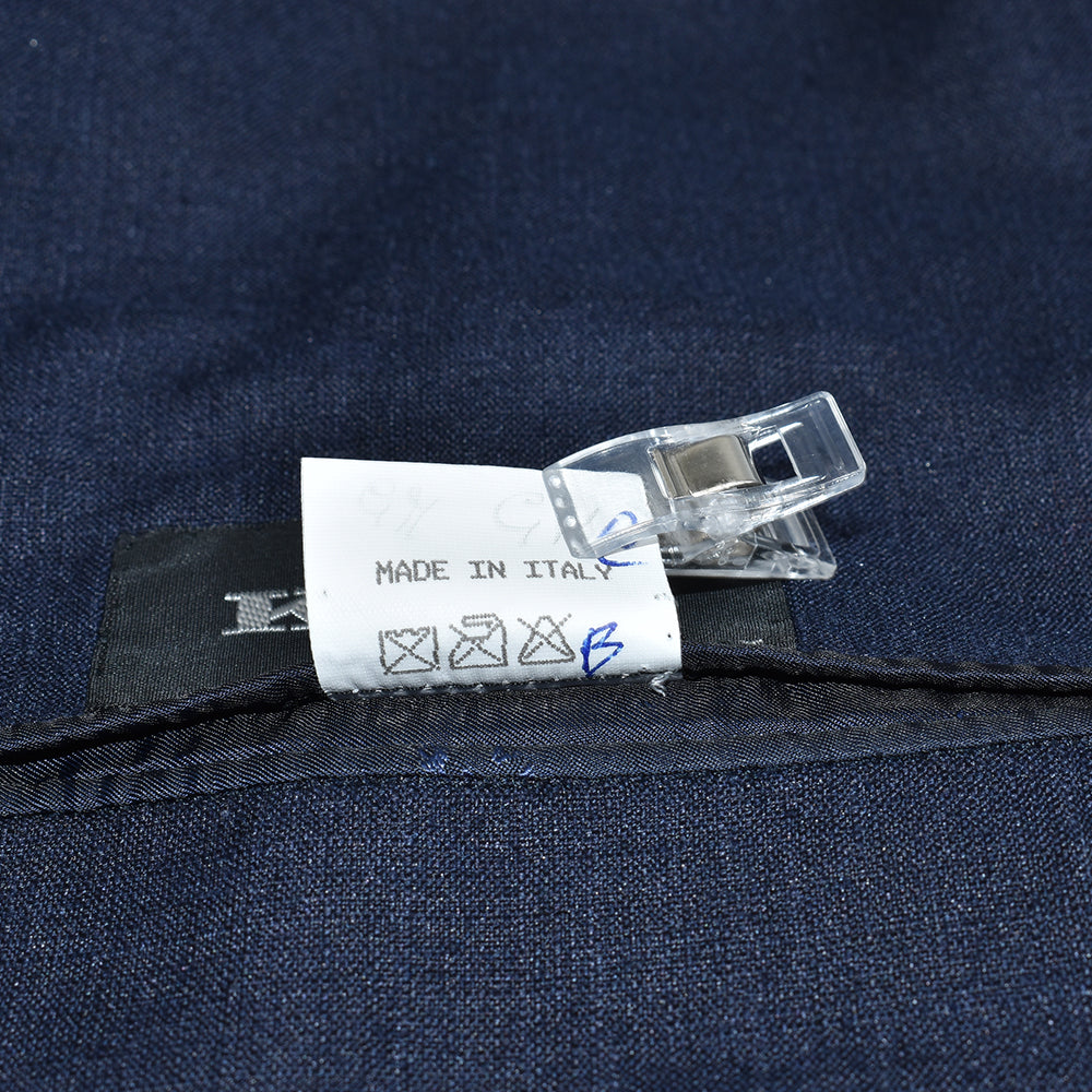 Navy Blue Silk/Linen Blazer