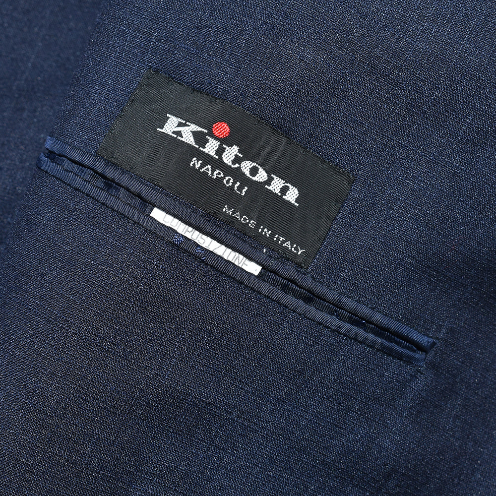 Navy Blue Silk/Linen Blazer