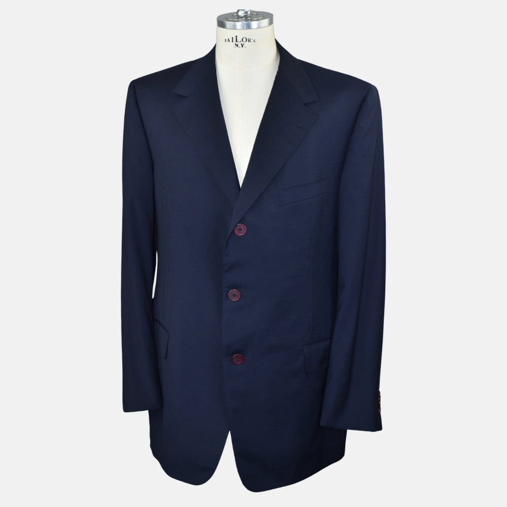 Navy Blue Suit Wool/Cashmere