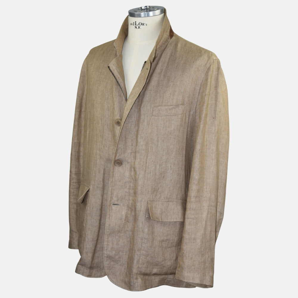 Beige Linen Jacket