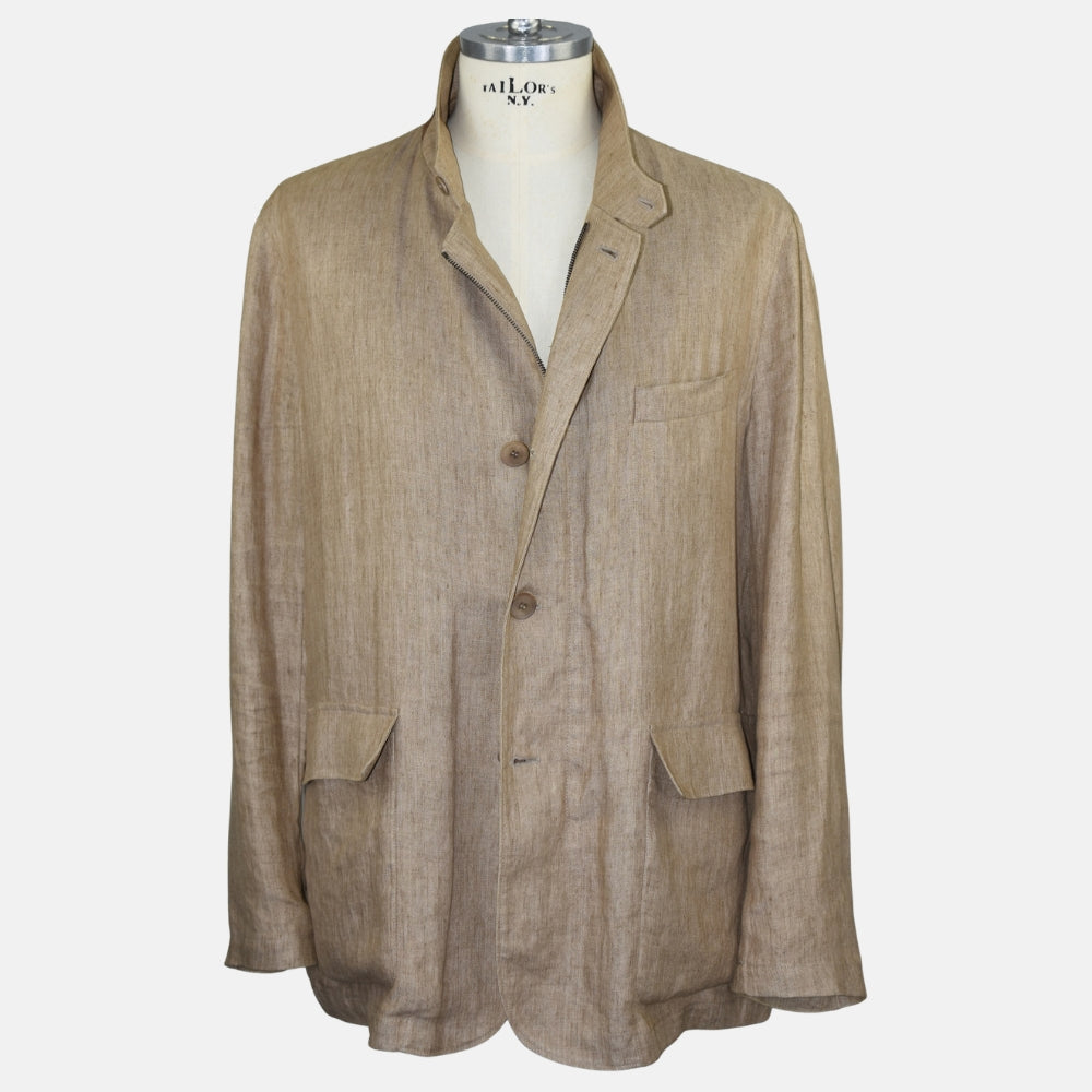 Beige Linen Jacket
