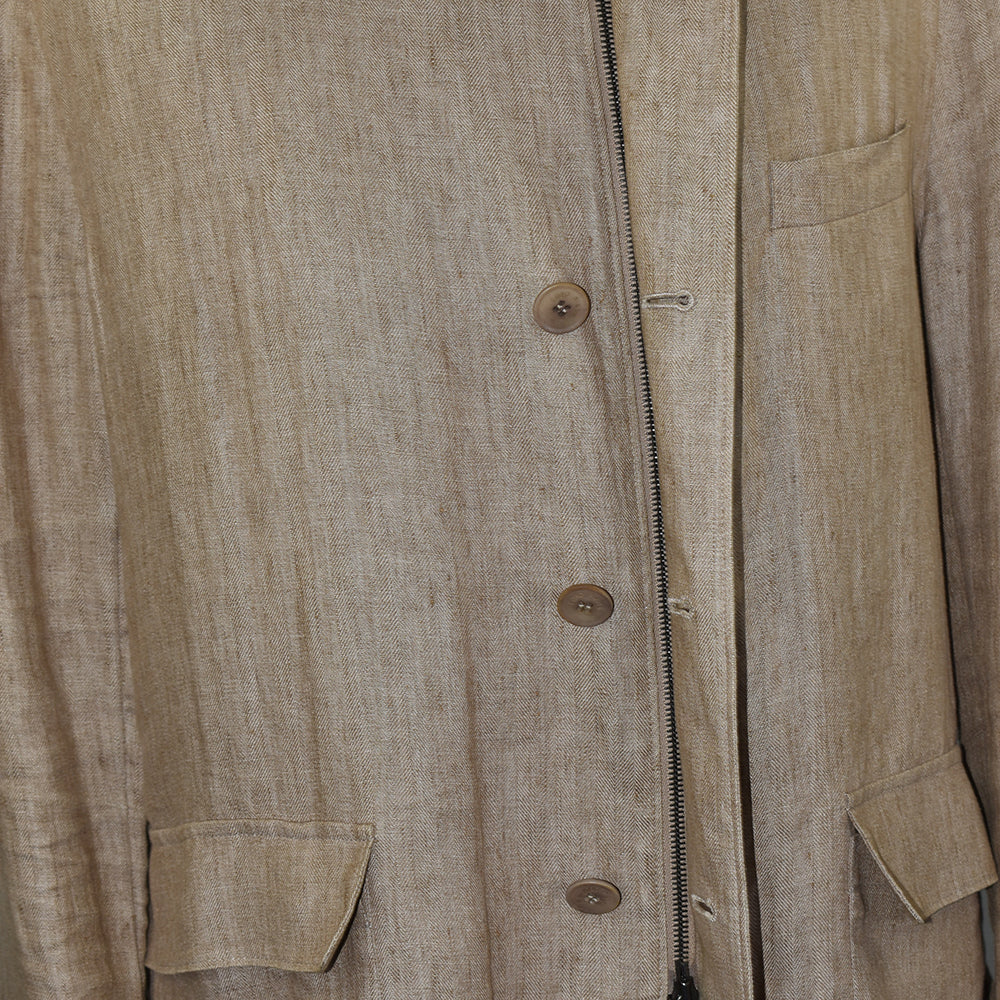 Beige Linen Jacket