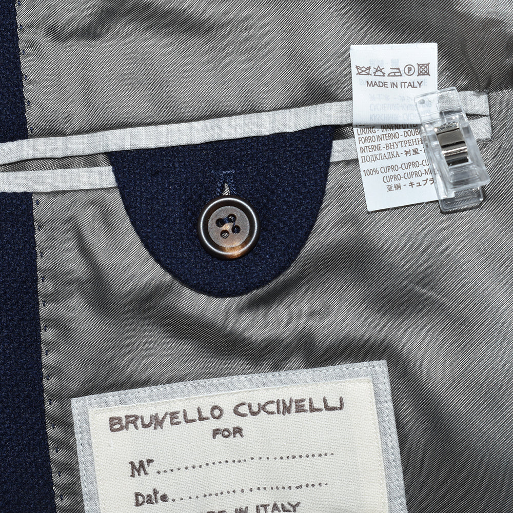 Navy Cashmere Silk Blazer