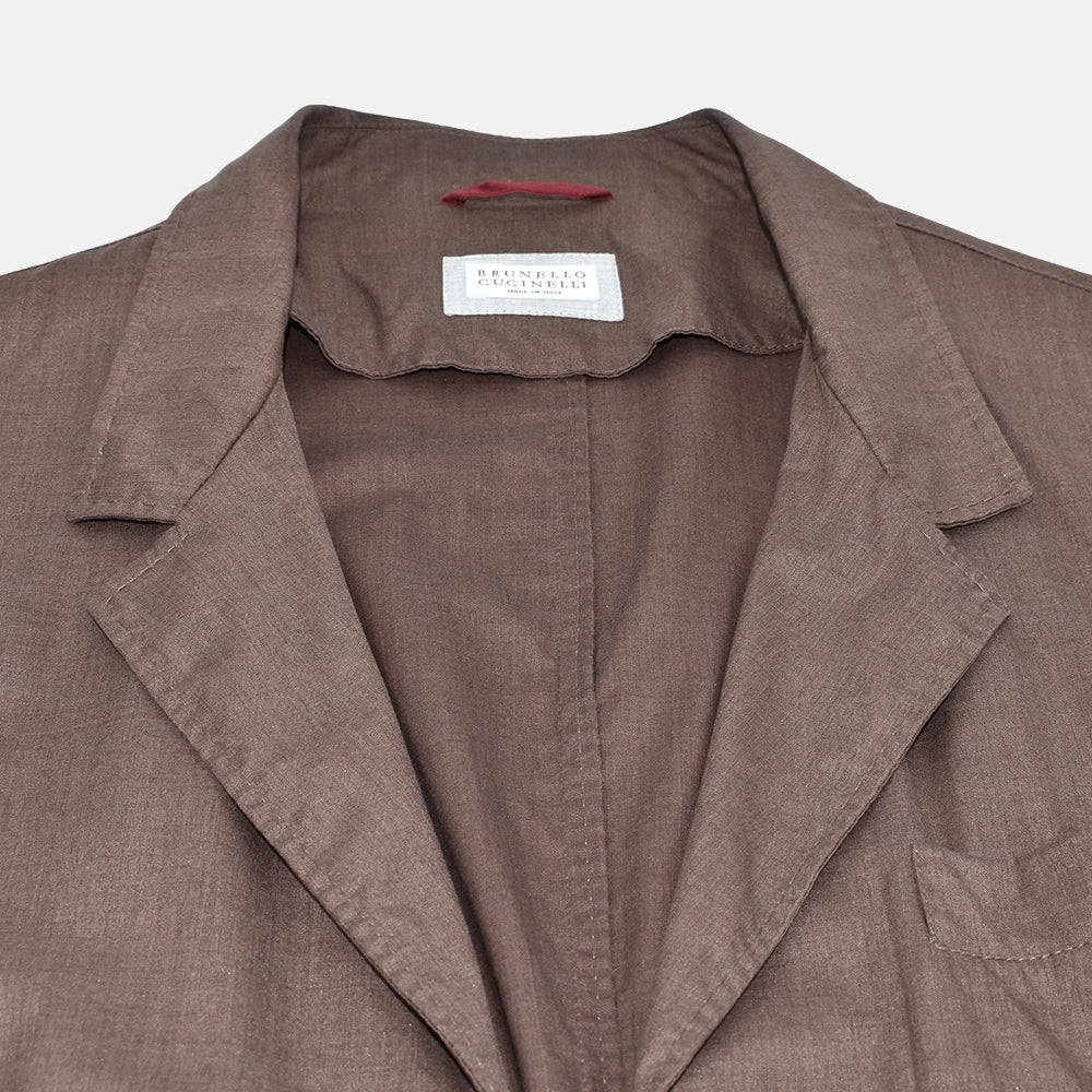 Brown Virgin Wool / Silk Blazer