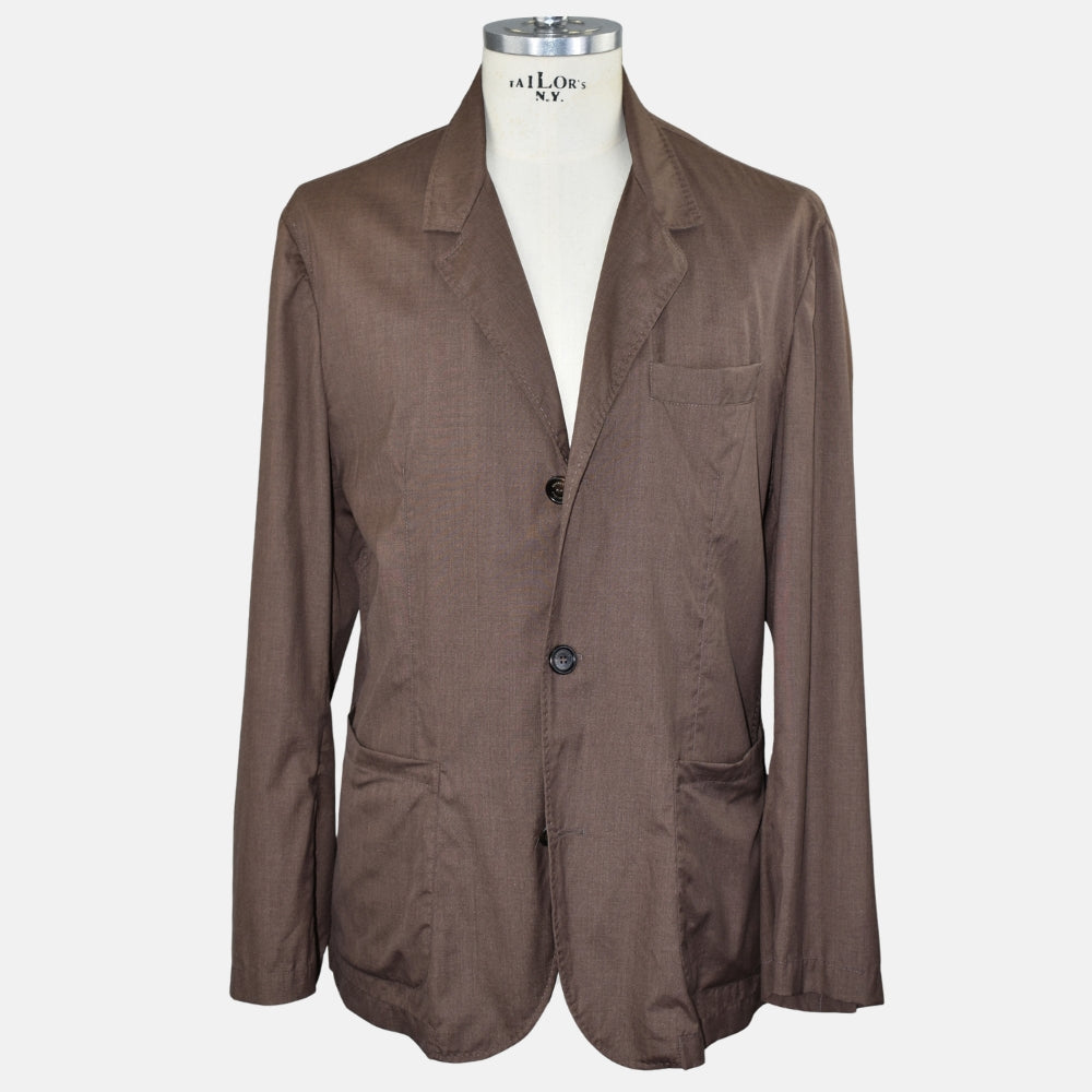 Brown Virgin Wool / Silk Blazer