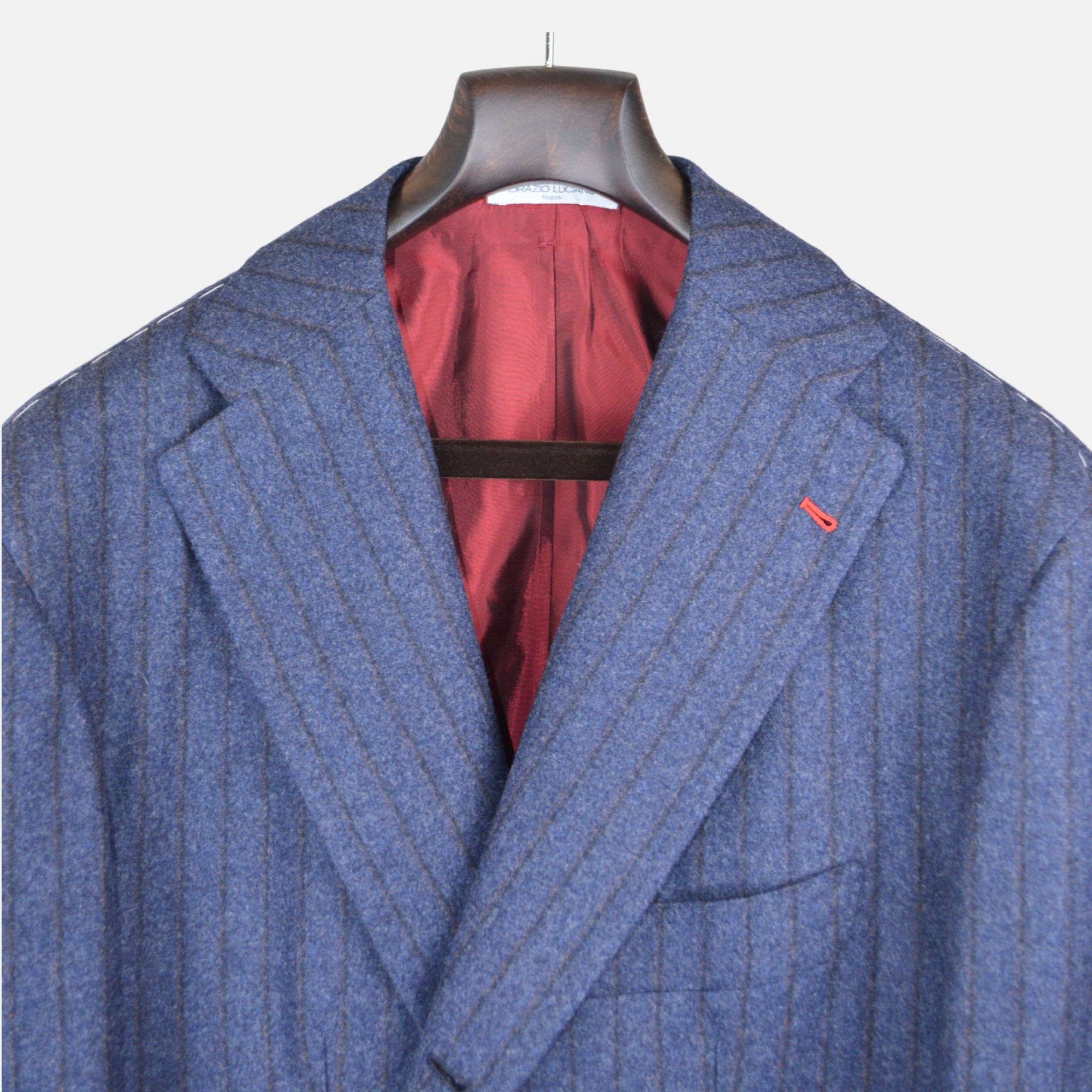 Blue Striped Suit made of Wool (EU 58)