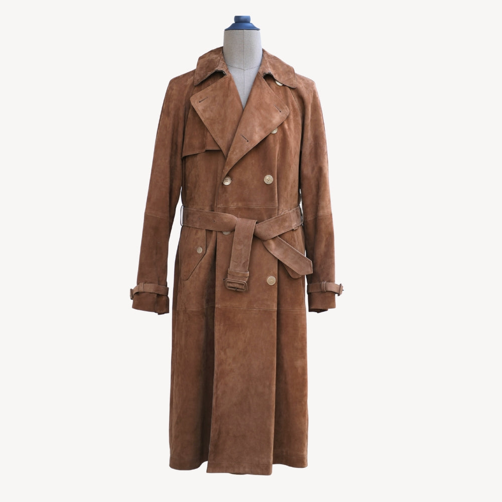 Brown Suede Trenchcoat (EU 52)