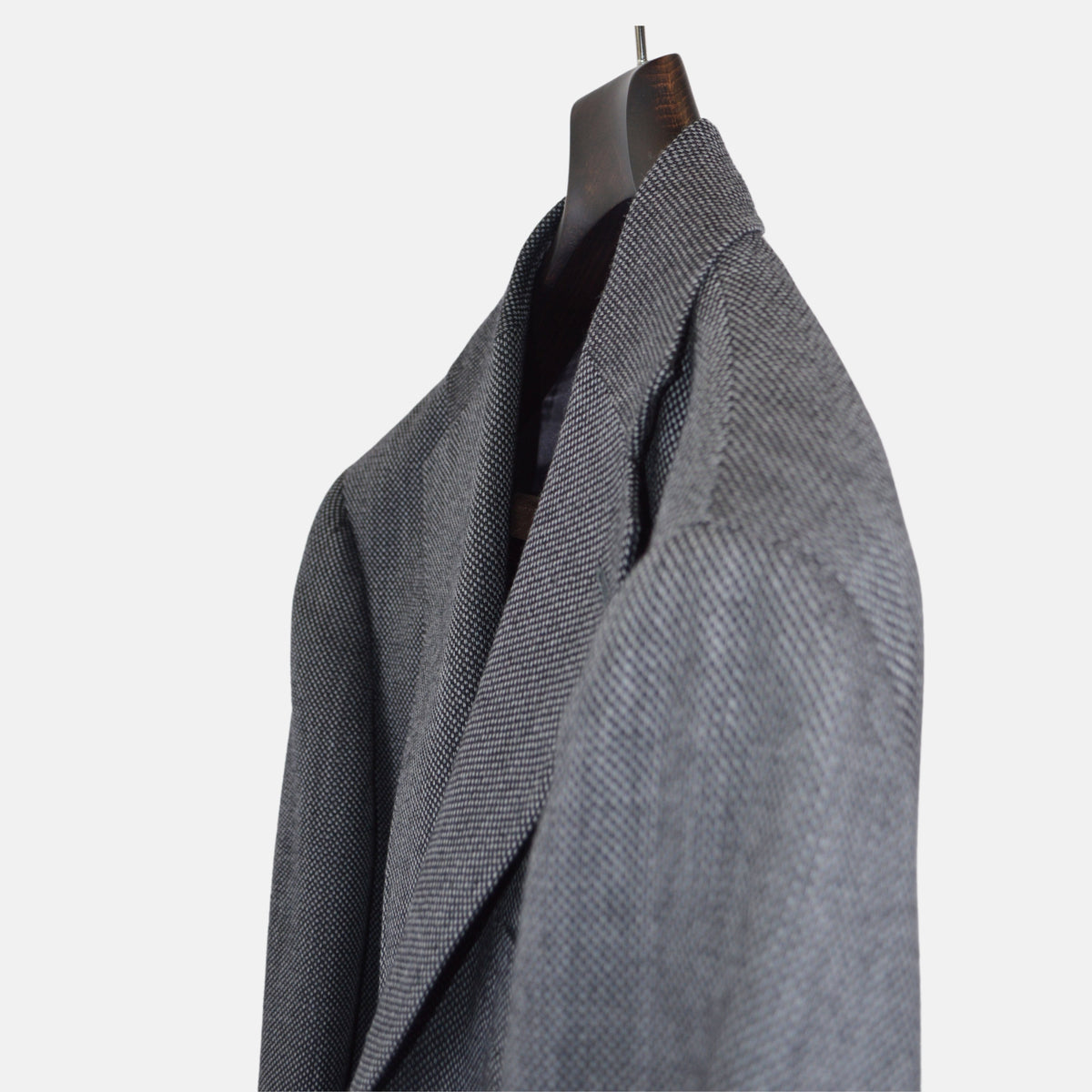 Charcoal Patterned Wool Blazer