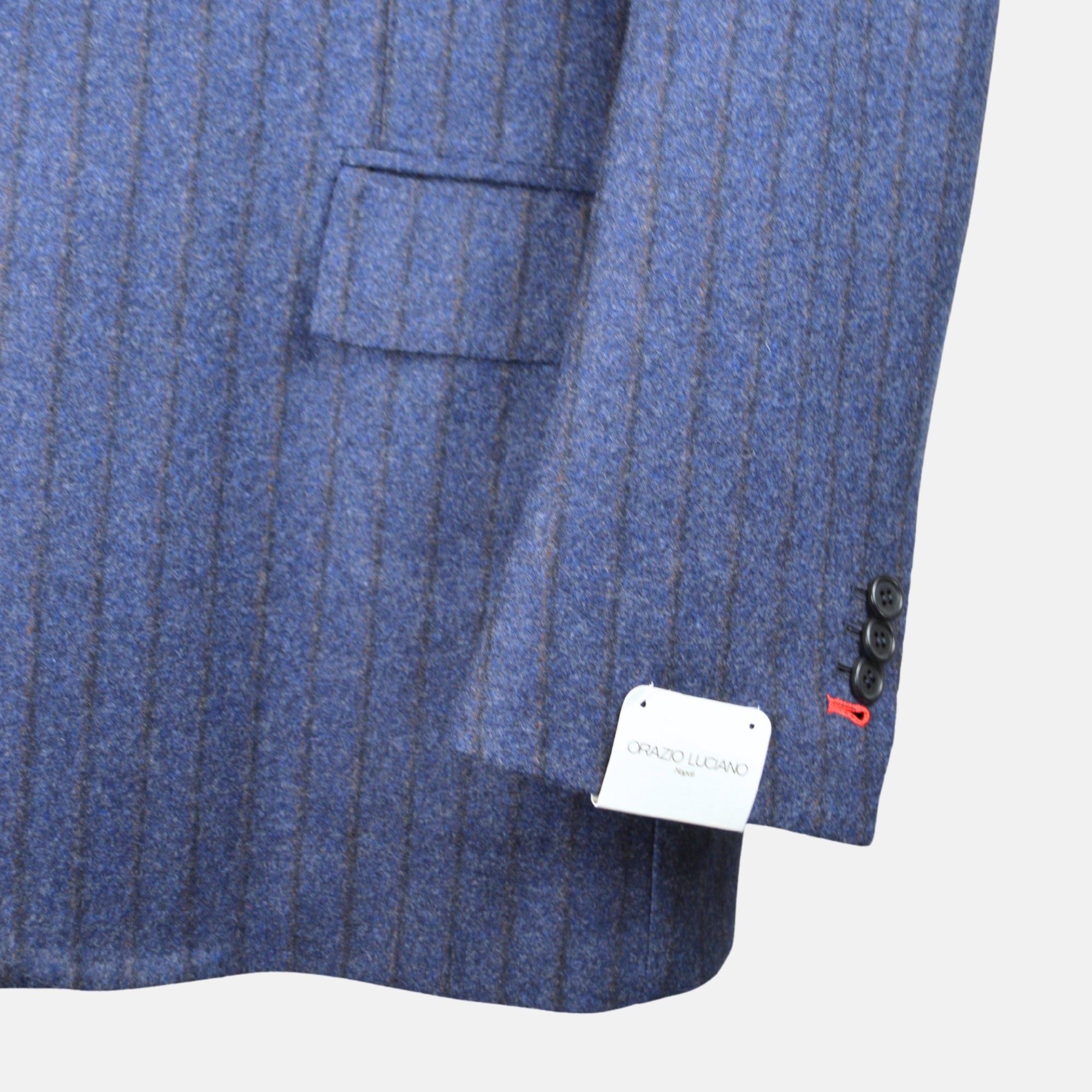 Blue Striped Suit made of Wool (EU 58)