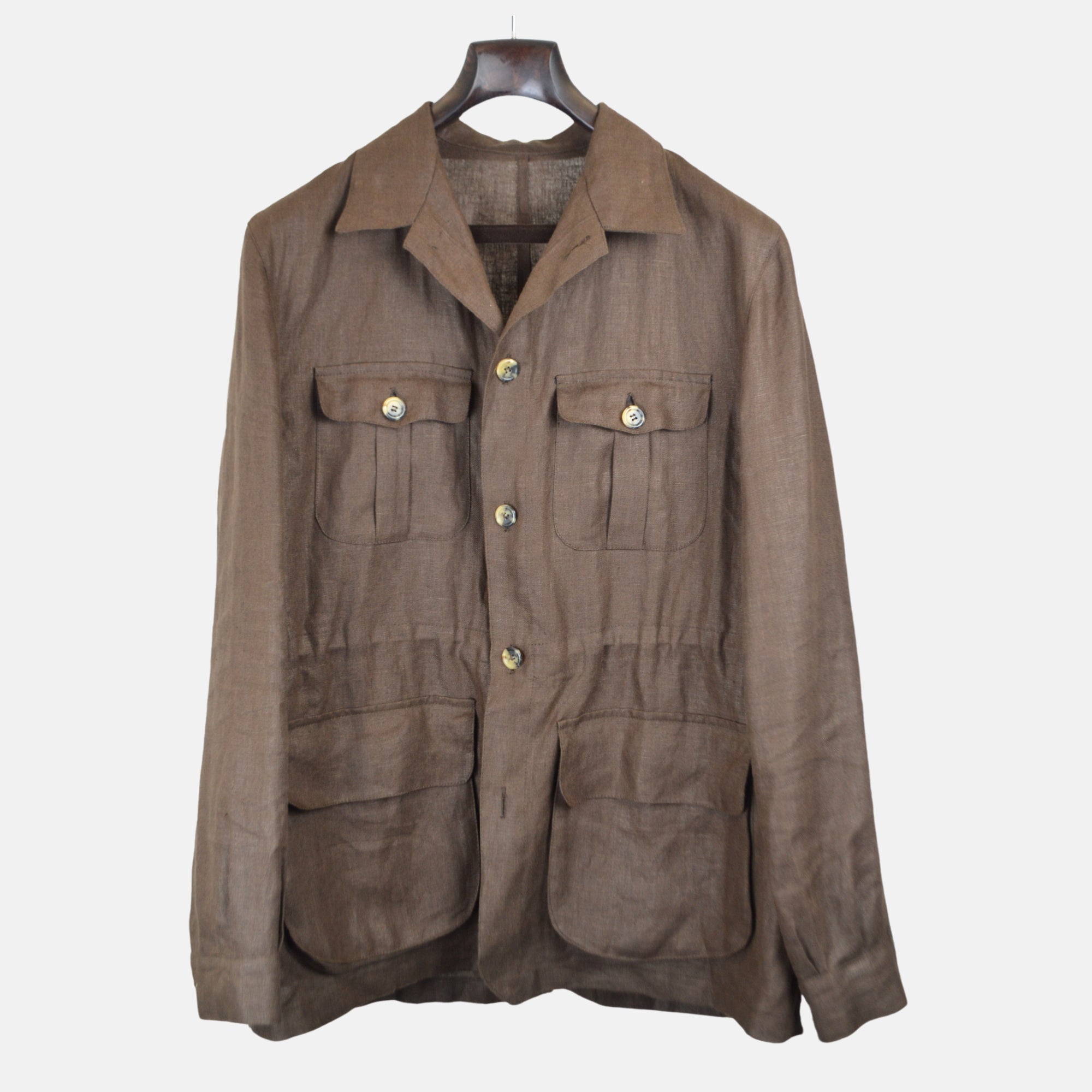 Brown Jacket made of Linen (58)