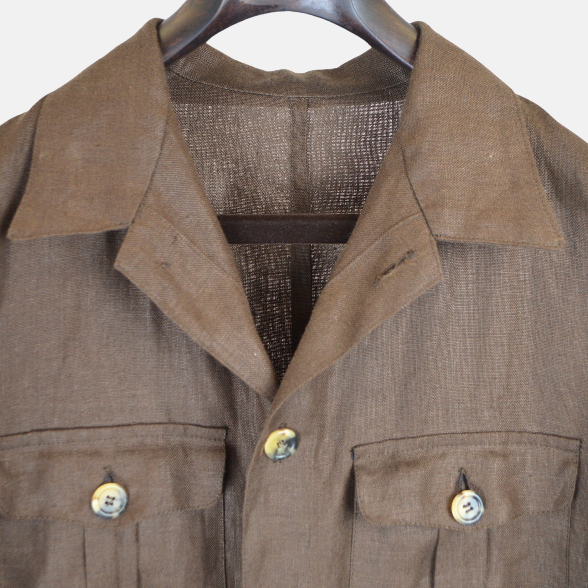 Brown Jacket made of Linen (58)
