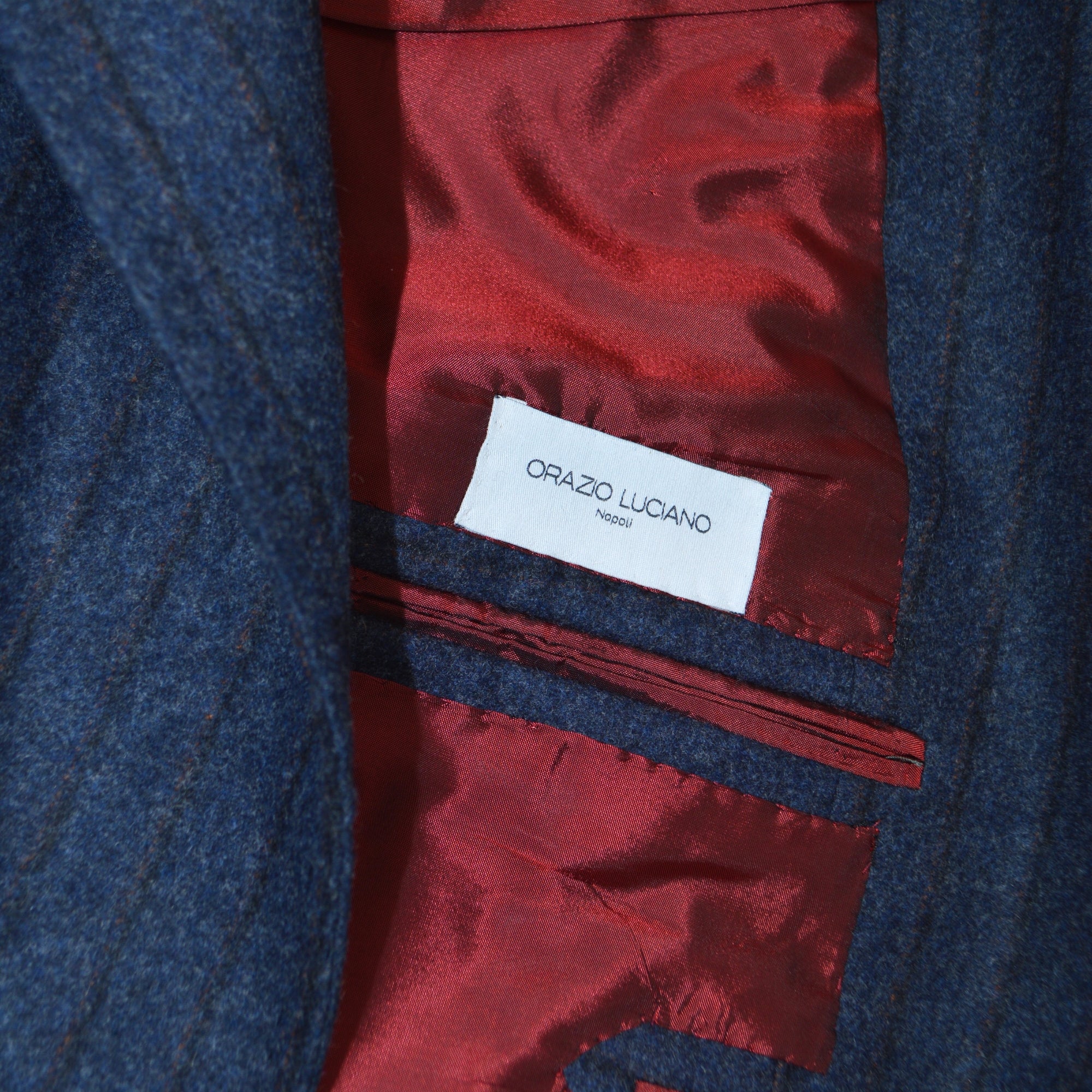 Blue Striped Suit made of Wool (EU 58)