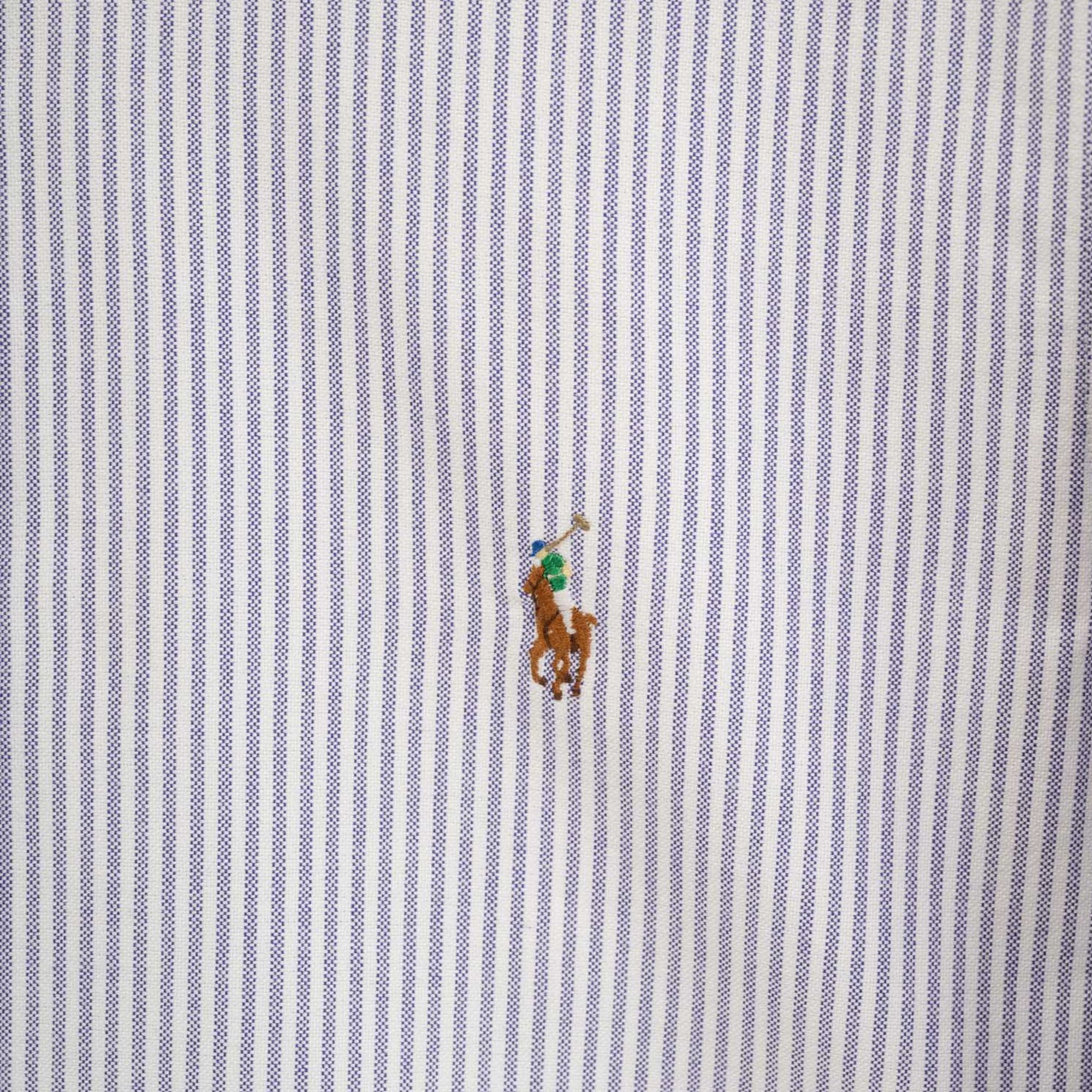 Blue/White Striped Cotton Shirt (S)