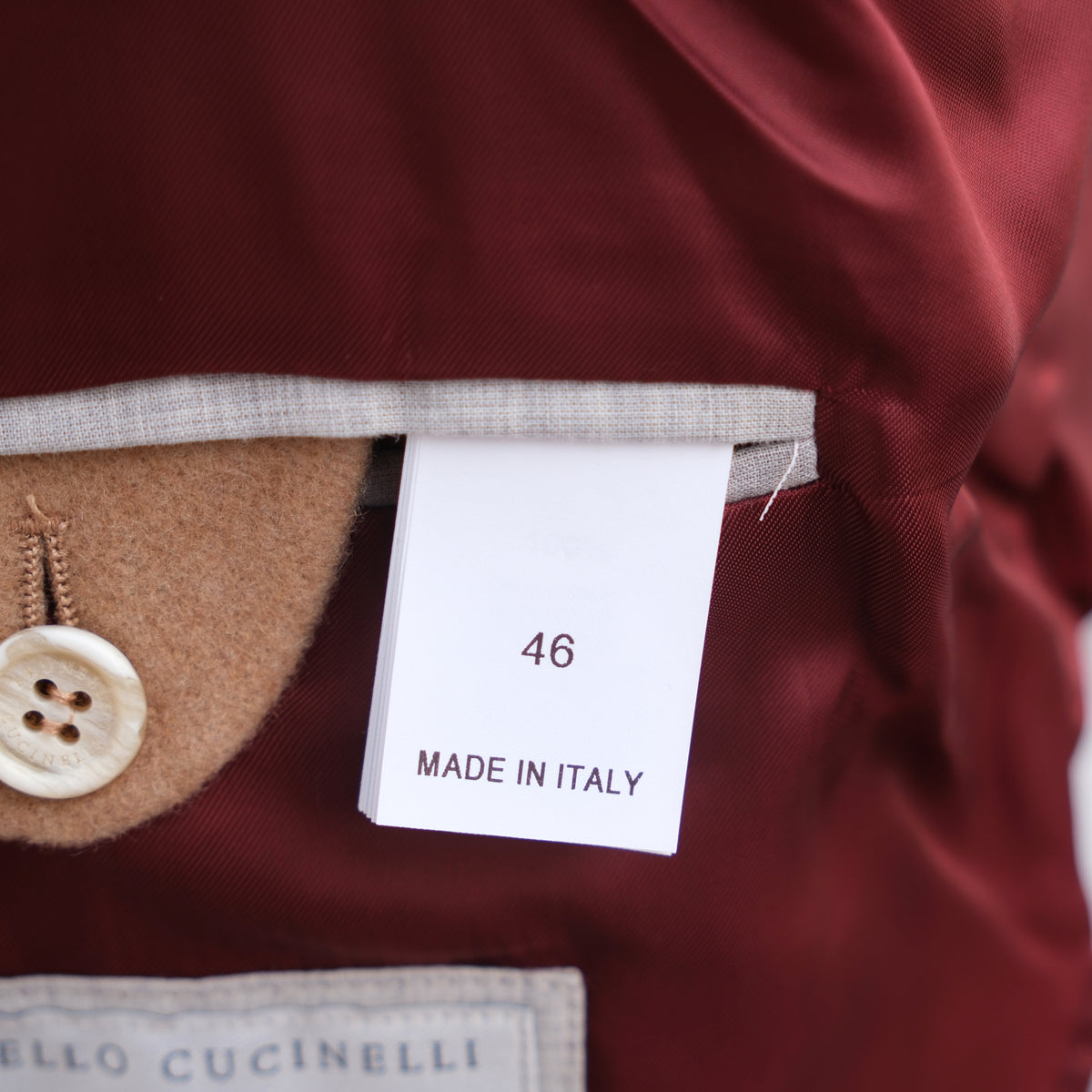 Beige/Vicuna Tone Coat made of Cashmere (EU 46)
