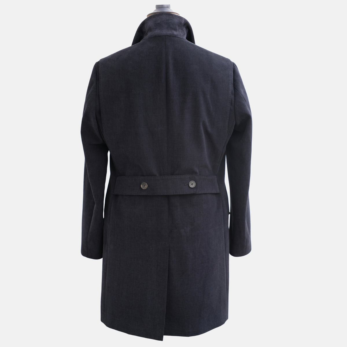 Blue Cotton "Martingala" Coat (M)