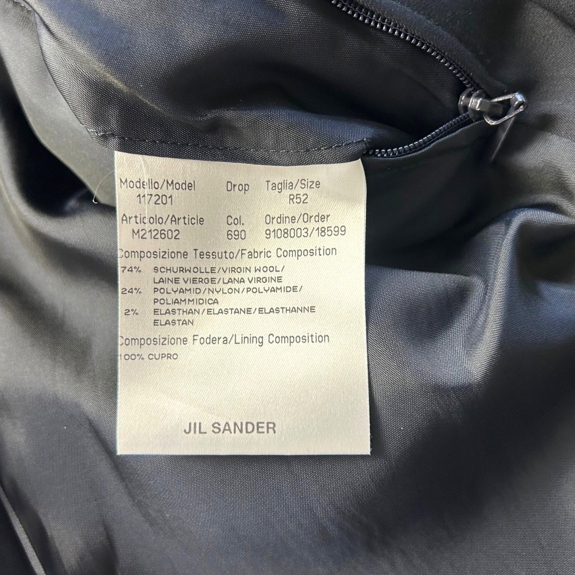 Navy Coat made of Virgin Wool/Polyamide (EU 52)