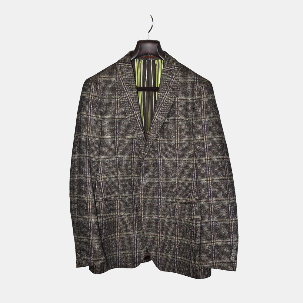 Multicoloured Checkered Blazer made of Wool ( EU 50)