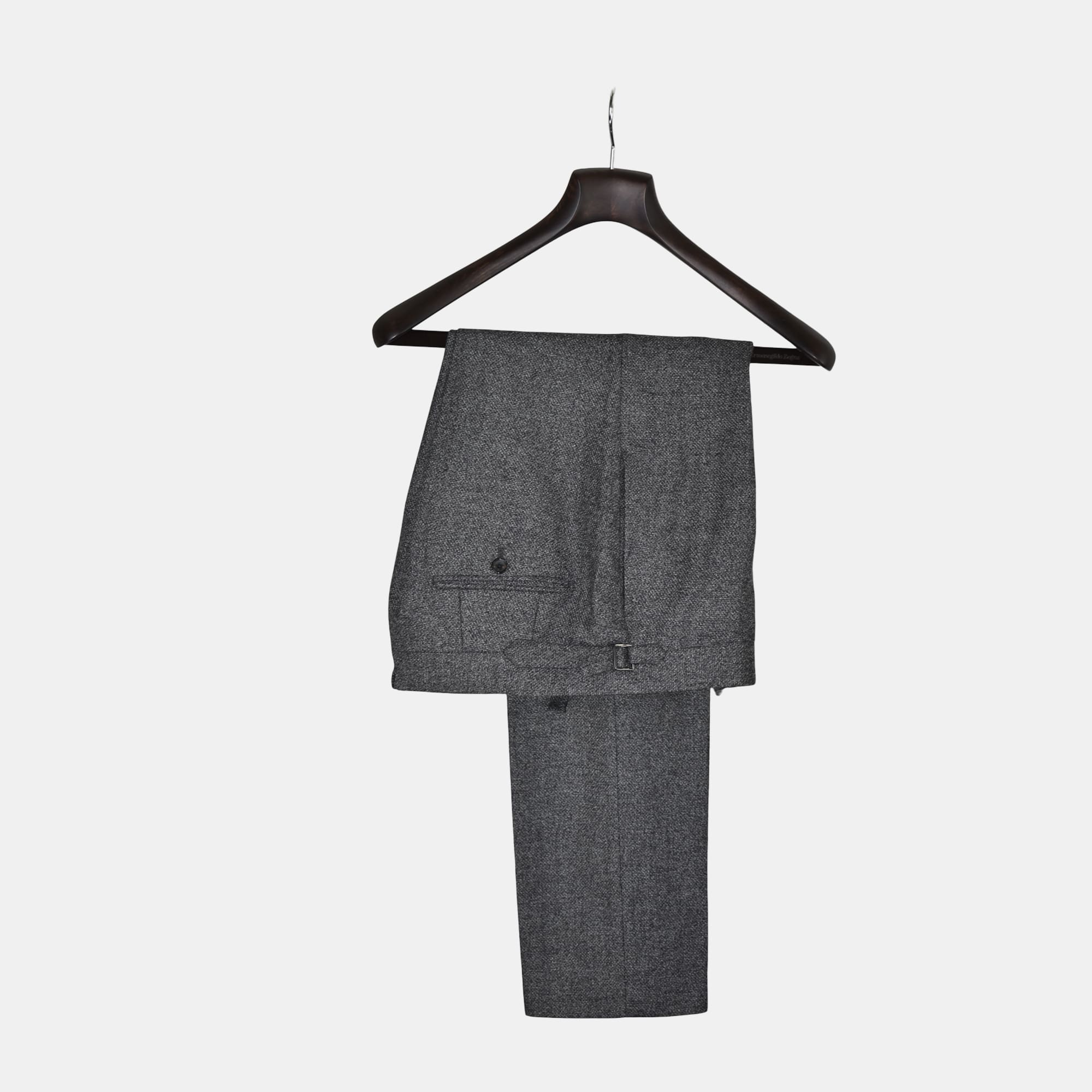 Gray Mottled Trousers made of Wool (EU 46)