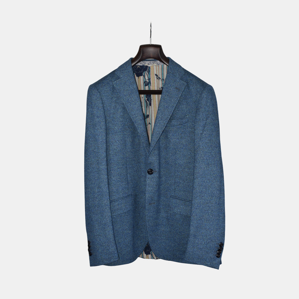 Blue Melange Blazer made of Wool (EU 50)