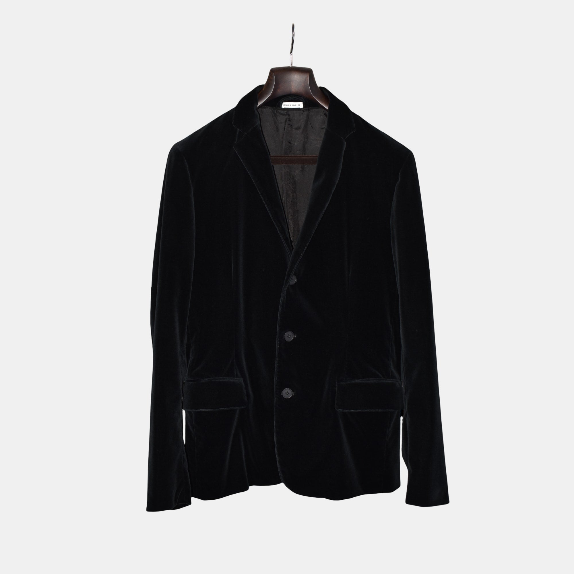 Black Velvet Blazer made of Cotton (M)