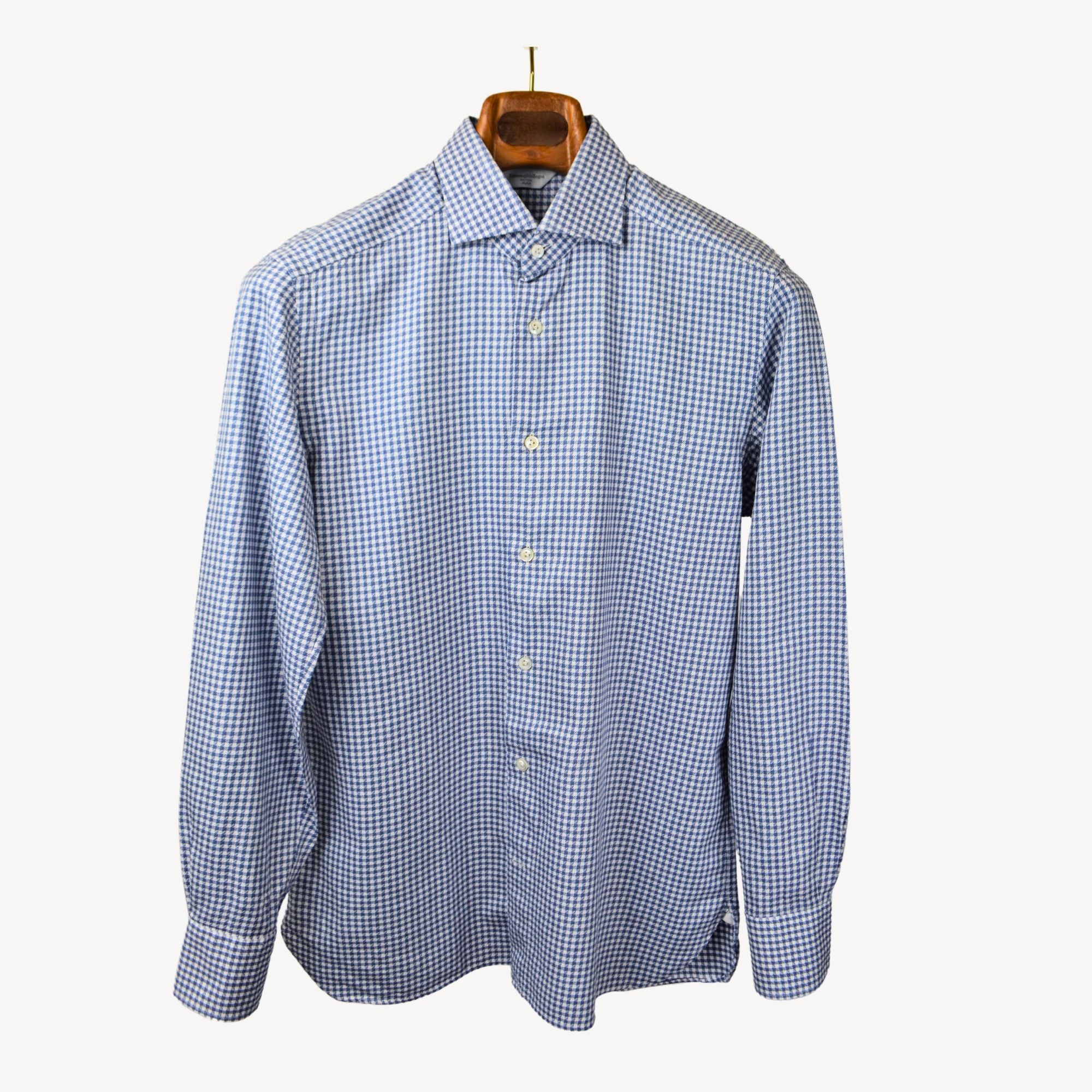 Blue/White Patterned Shirt (EU 39)