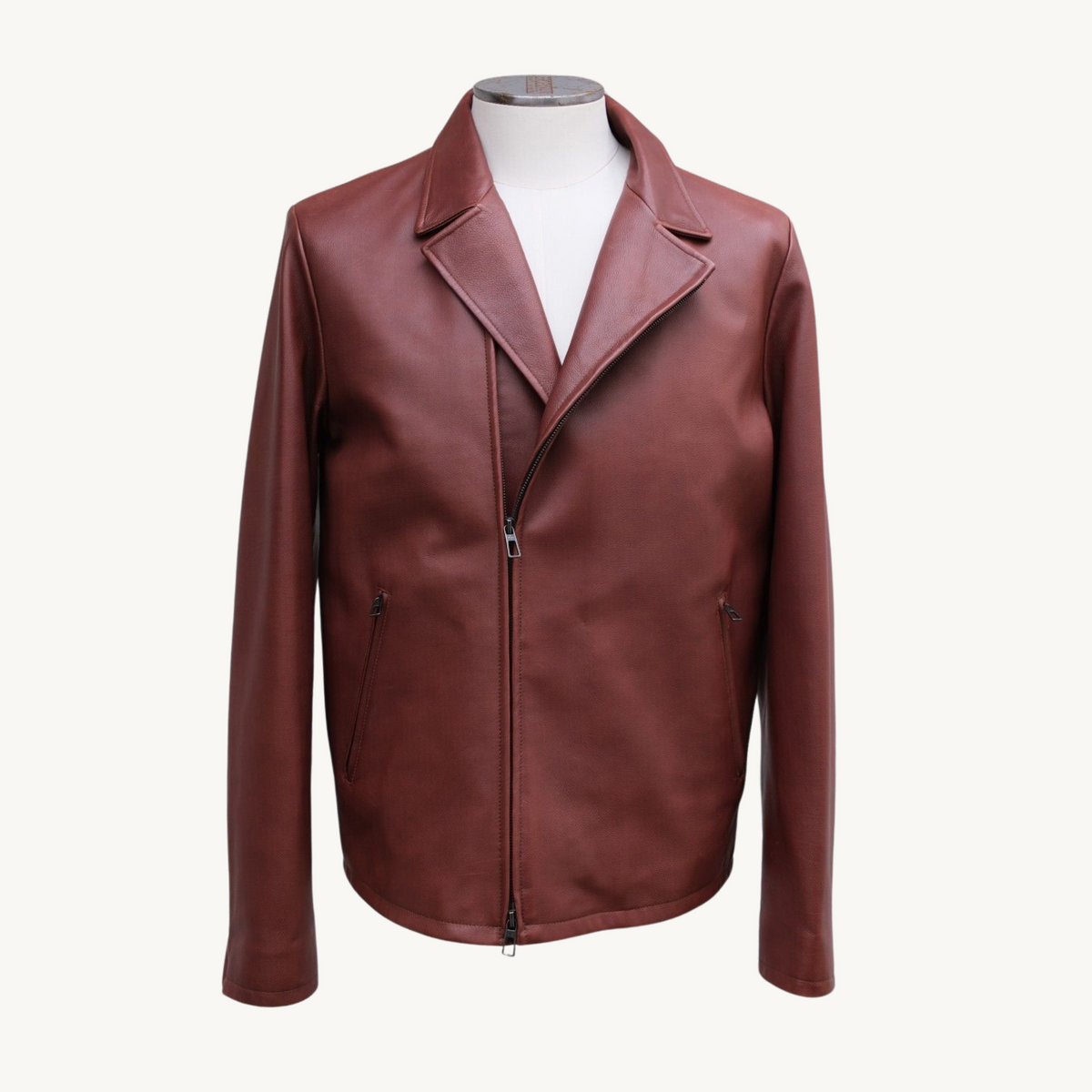 Brown Leather Jacket (XL)