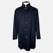 Navy Blue Cashmere Coat (EU 56)