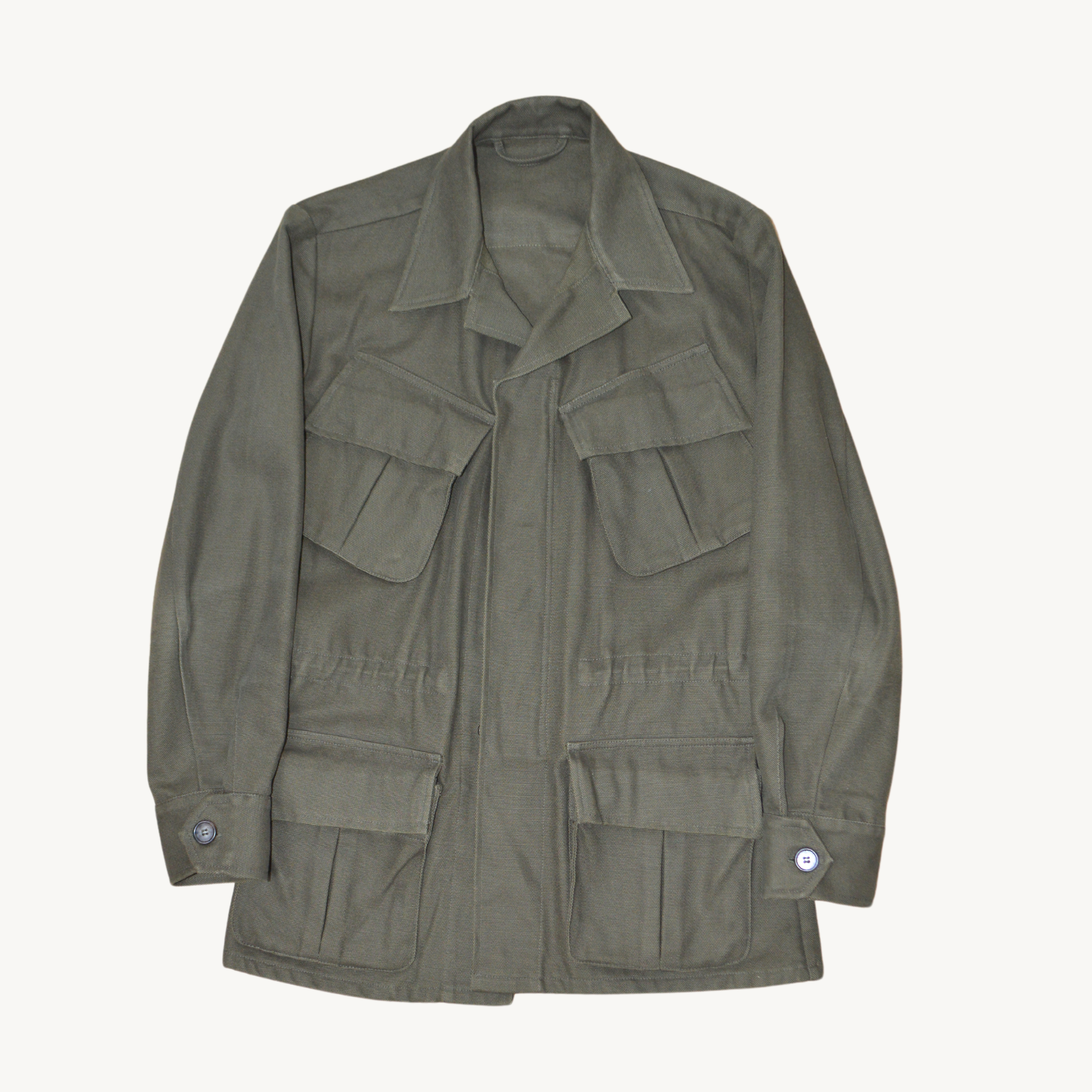 Olive Safari Jacket made of Cotton (XS)