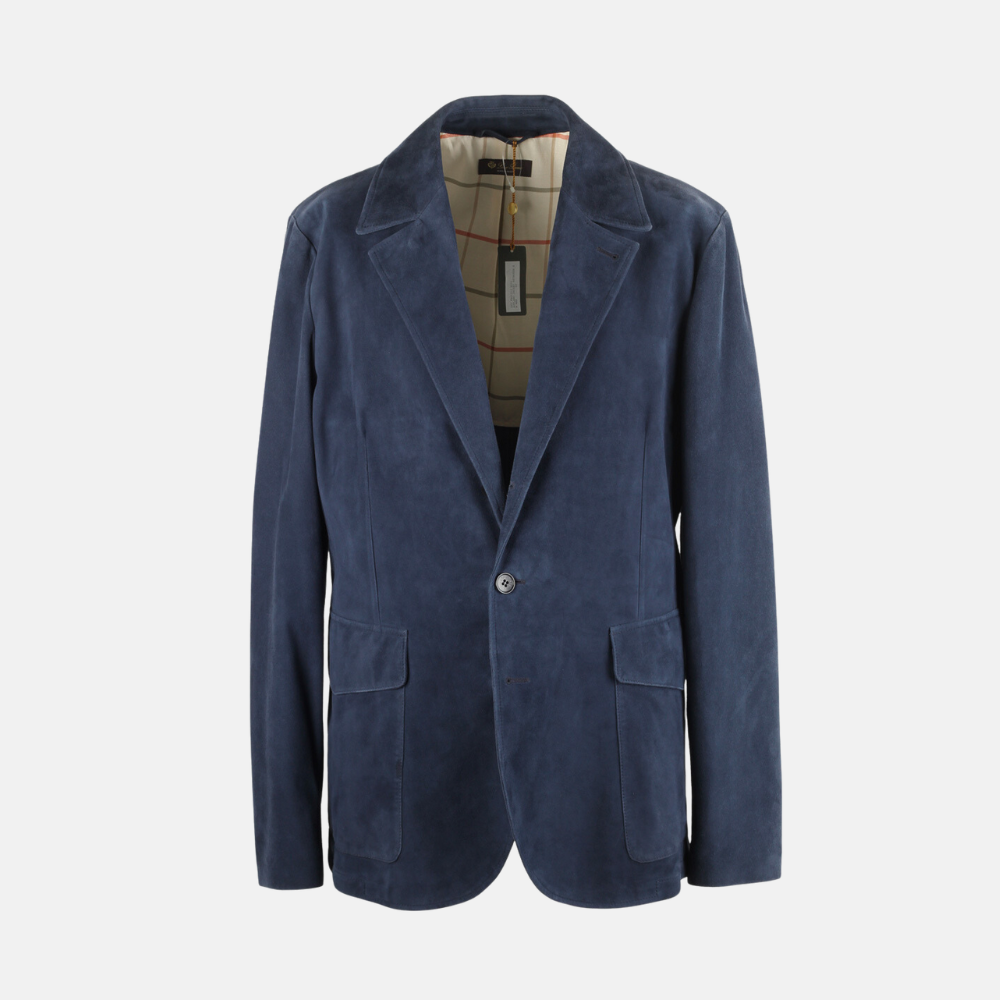 Suede 2025 blue blazer