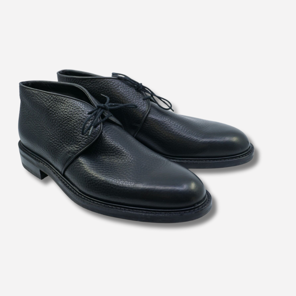 Black Chukka Boots made of Leather (EU 45)