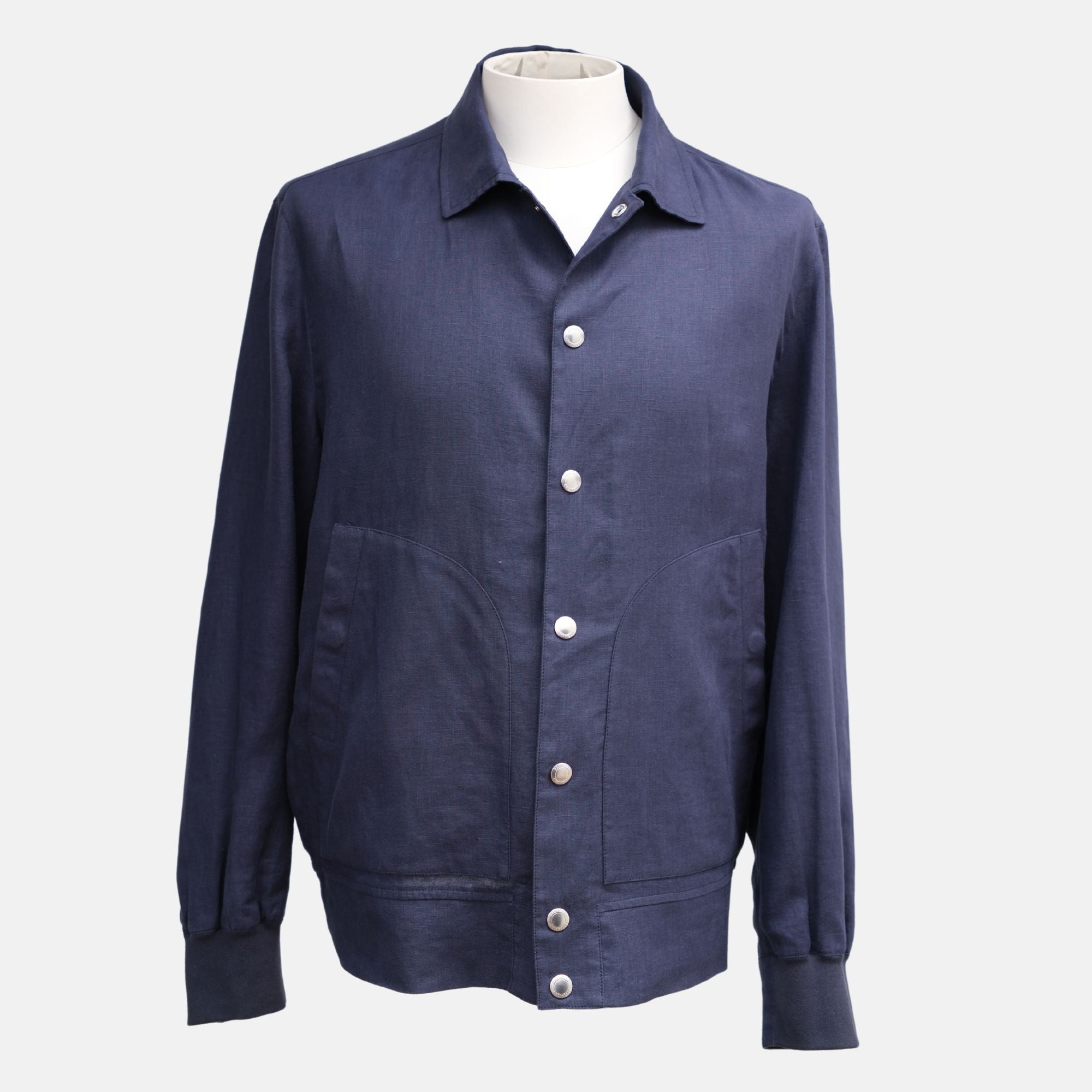 Navy Blue Linen Blouson (EU 52)