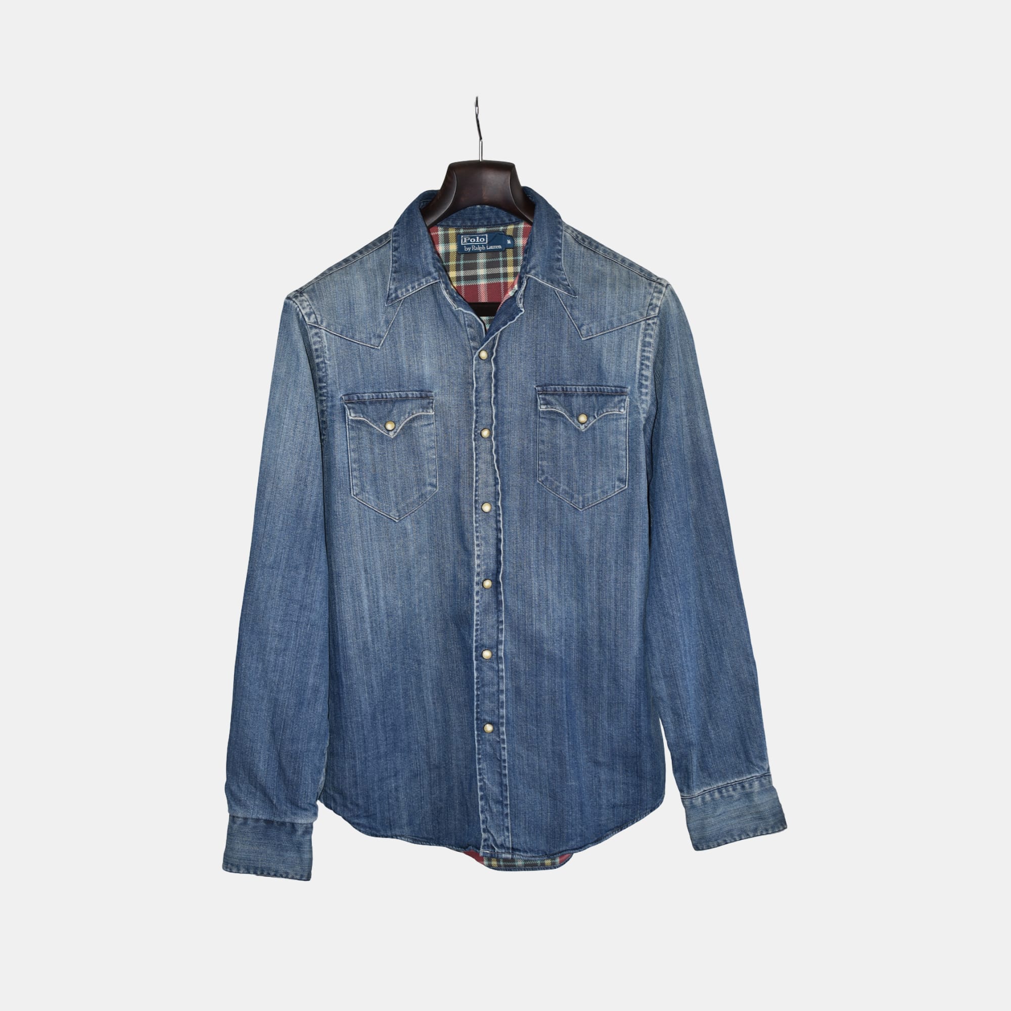 Blue Denim Overshirt made of Cotton (M)