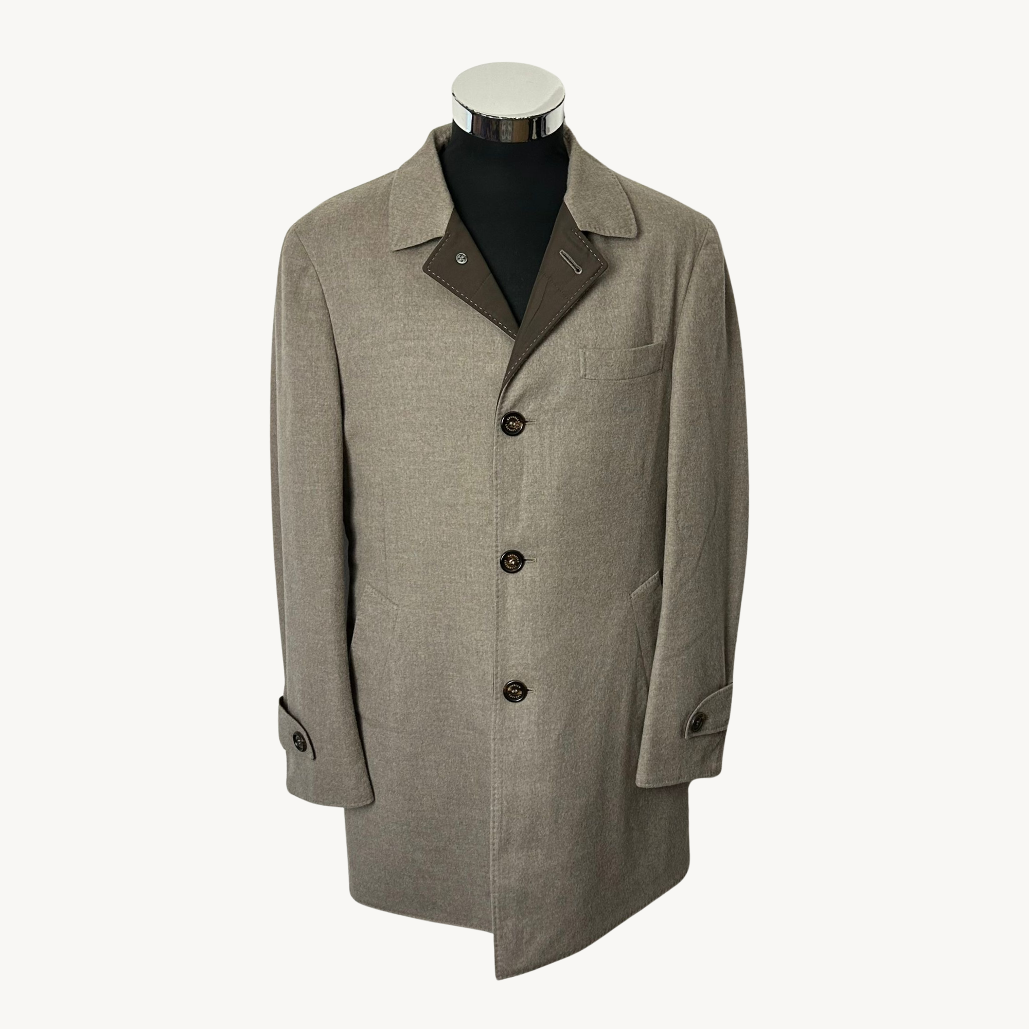 Brown/grey Coat made of Wool/Cashmere (EU 50)