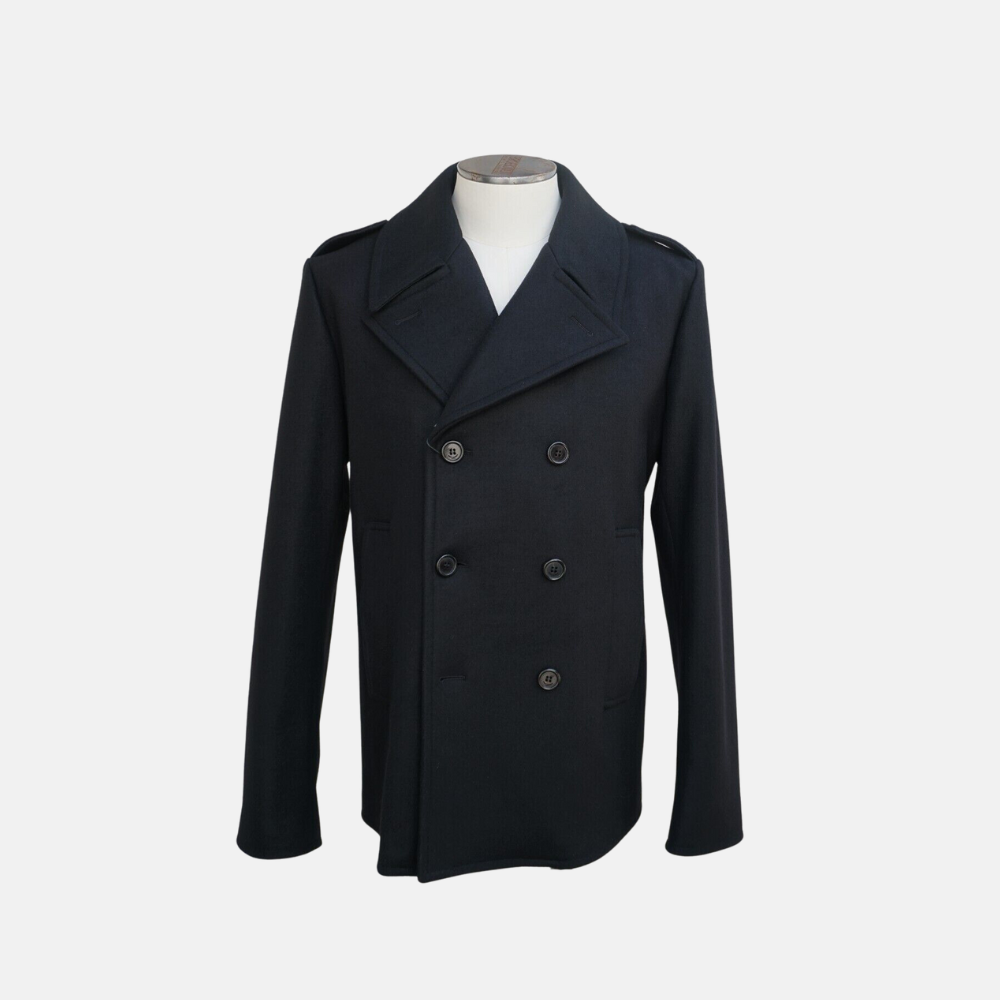 Black Pea Coat made of Wool (EU 54)